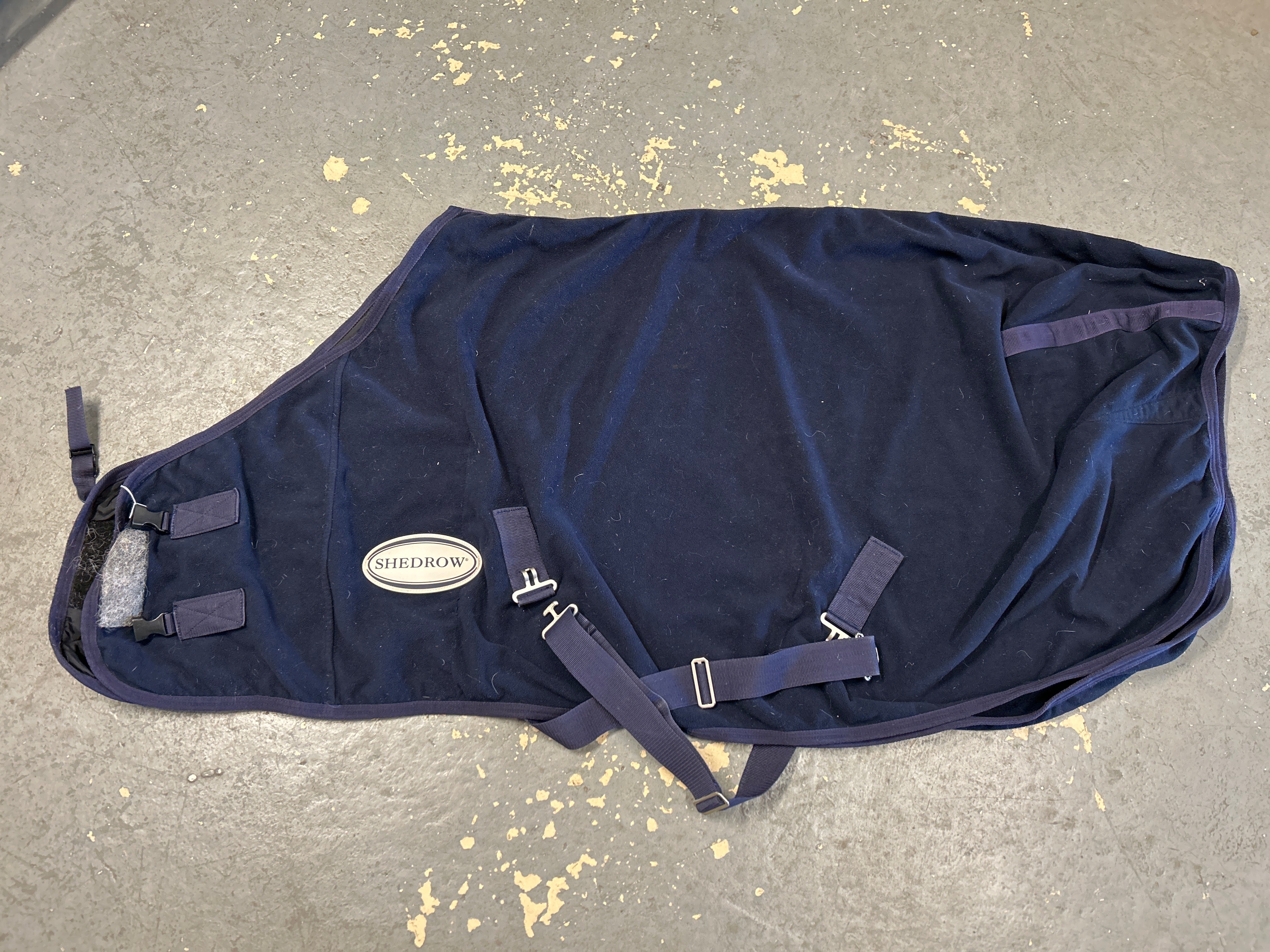 Shedrow Cooler Blue XS/66"-Horse Blankets & Sheets-Consignment-Evolution Equestrian Co.