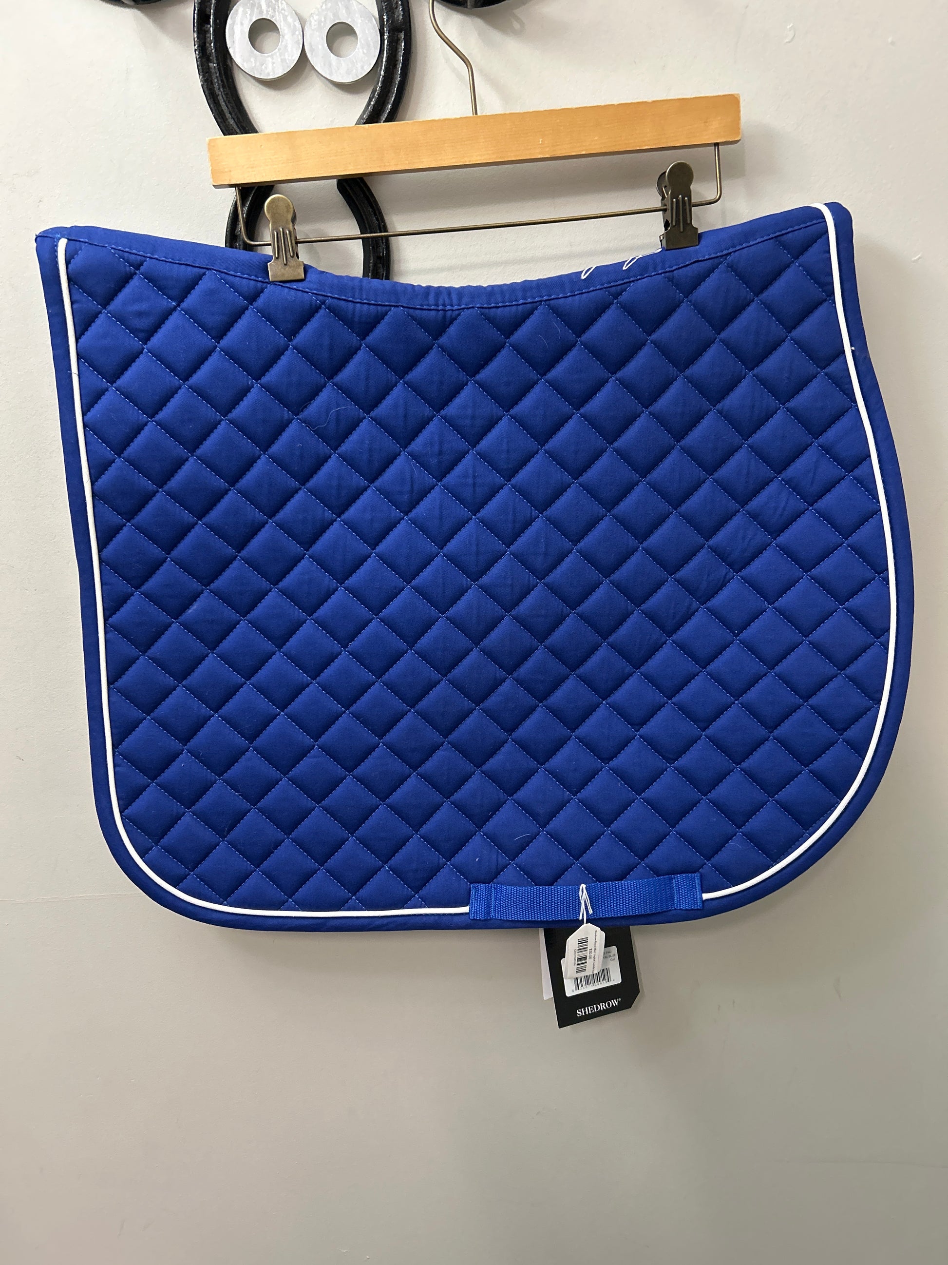 Shedrow Royal Blue English Saddle Pad-English Saddle Pad-Consignment-Evolution Equestrian Co.