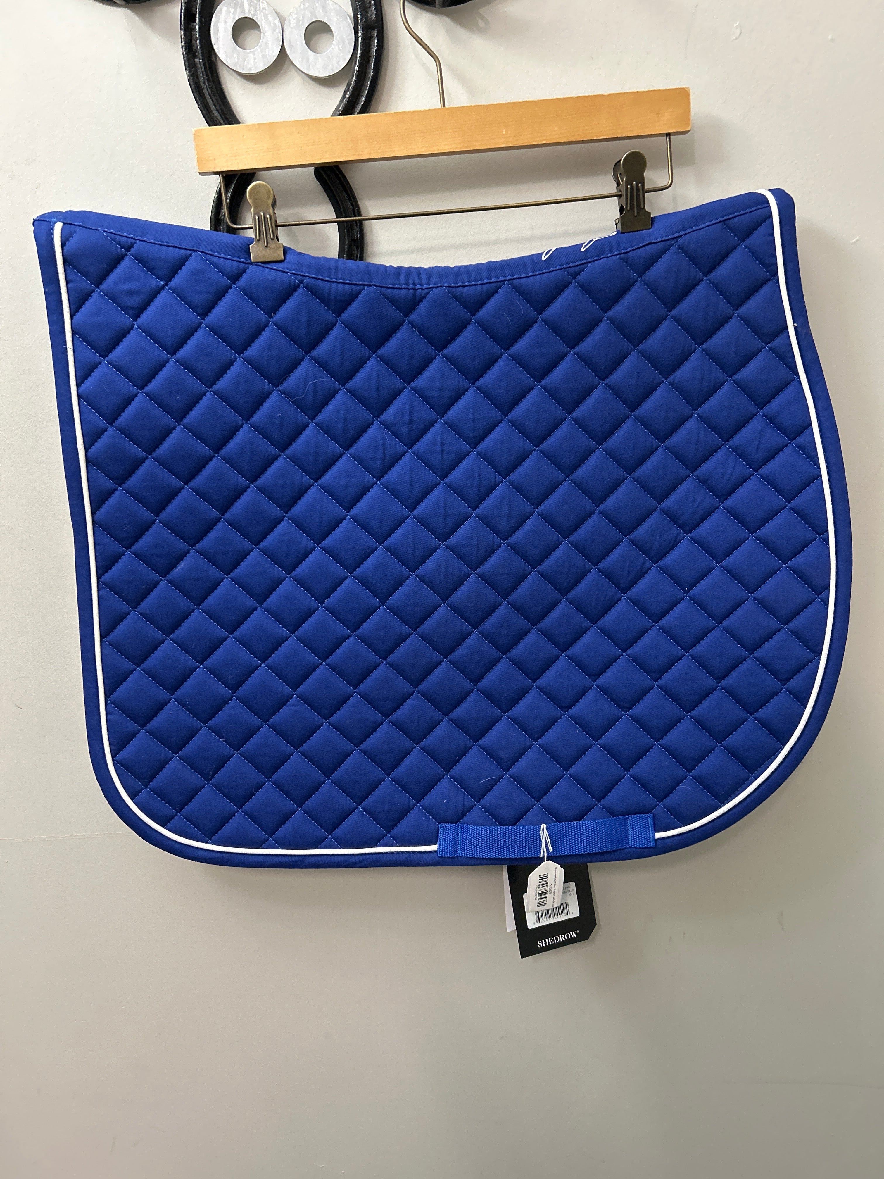 Shedrow Royal Blue English Saddle Pad-English Saddle Pad-Consignment-Evolution Equestrian Co.