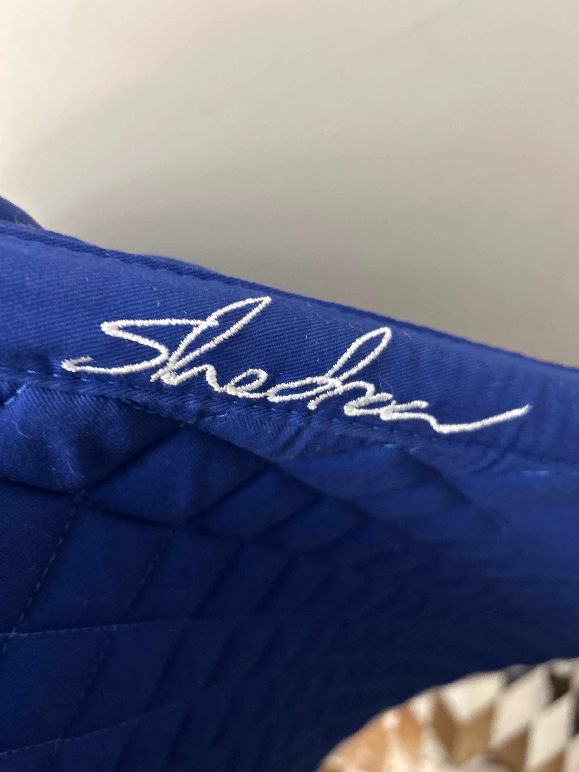 Shedrow Royal Blue English Saddle Pad-English Saddle Pad-Consignment-Evolution Equestrian Co.