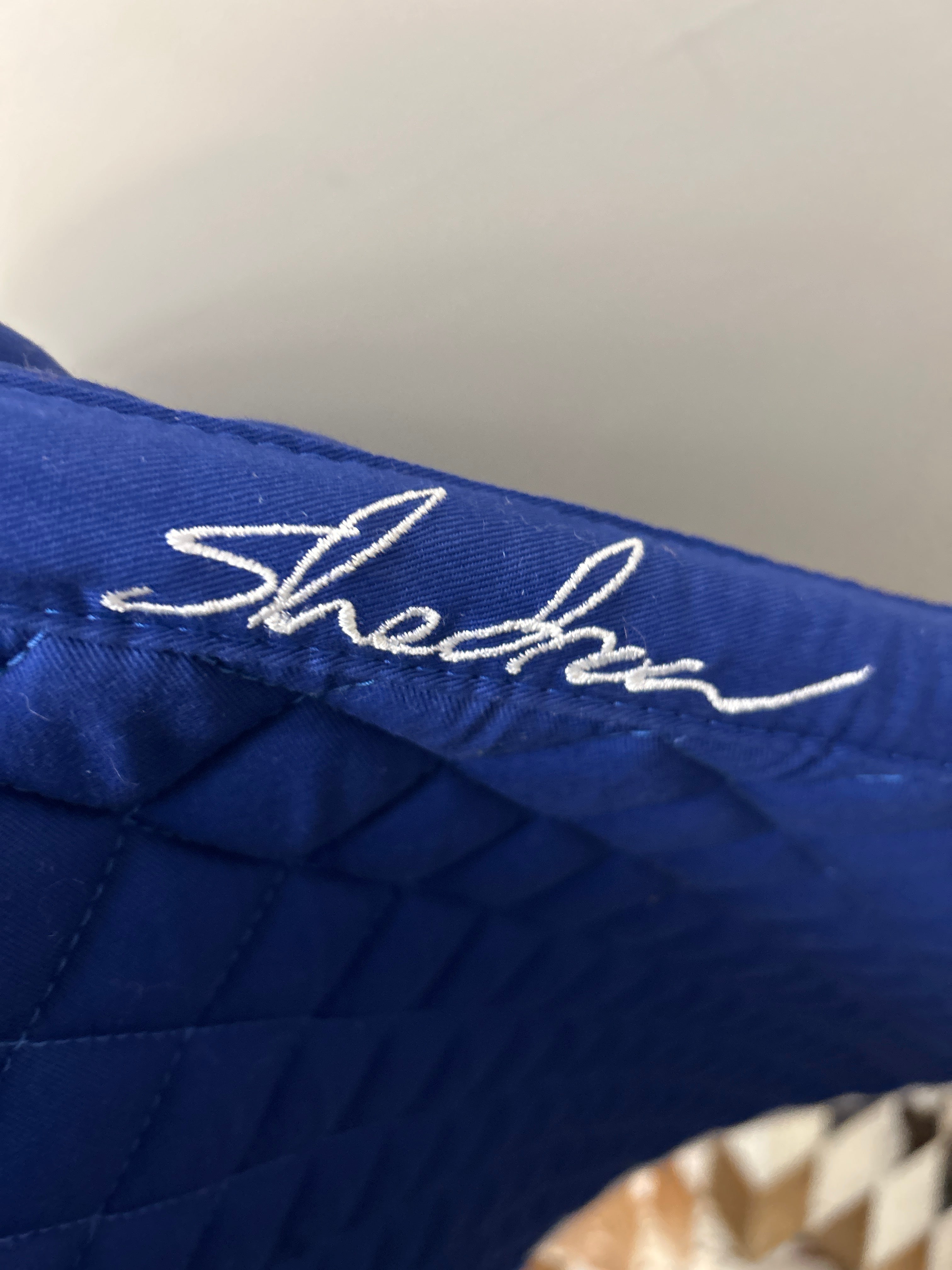 Shedrow Royal Blue English Saddle Pad-English Saddle Pad-Consignment-Evolution Equestrian Co.