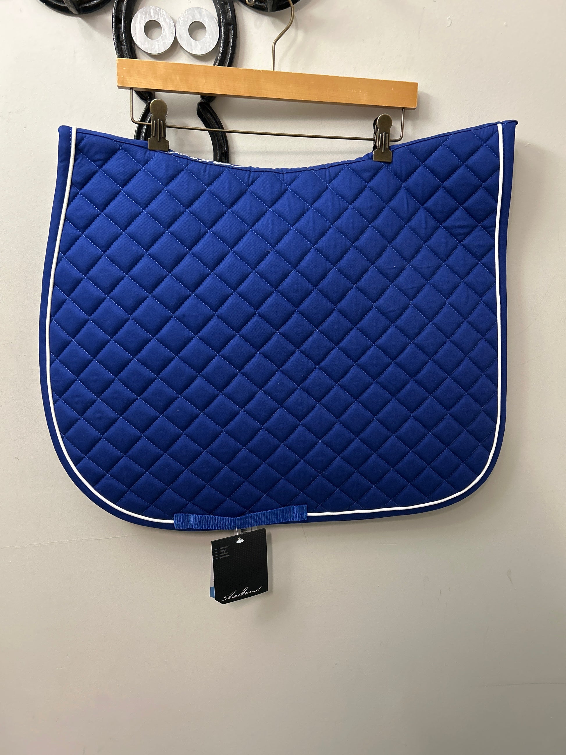 Shedrow Royal Blue English Saddle Pad-English Saddle Pad-Consignment-Evolution Equestrian Co.