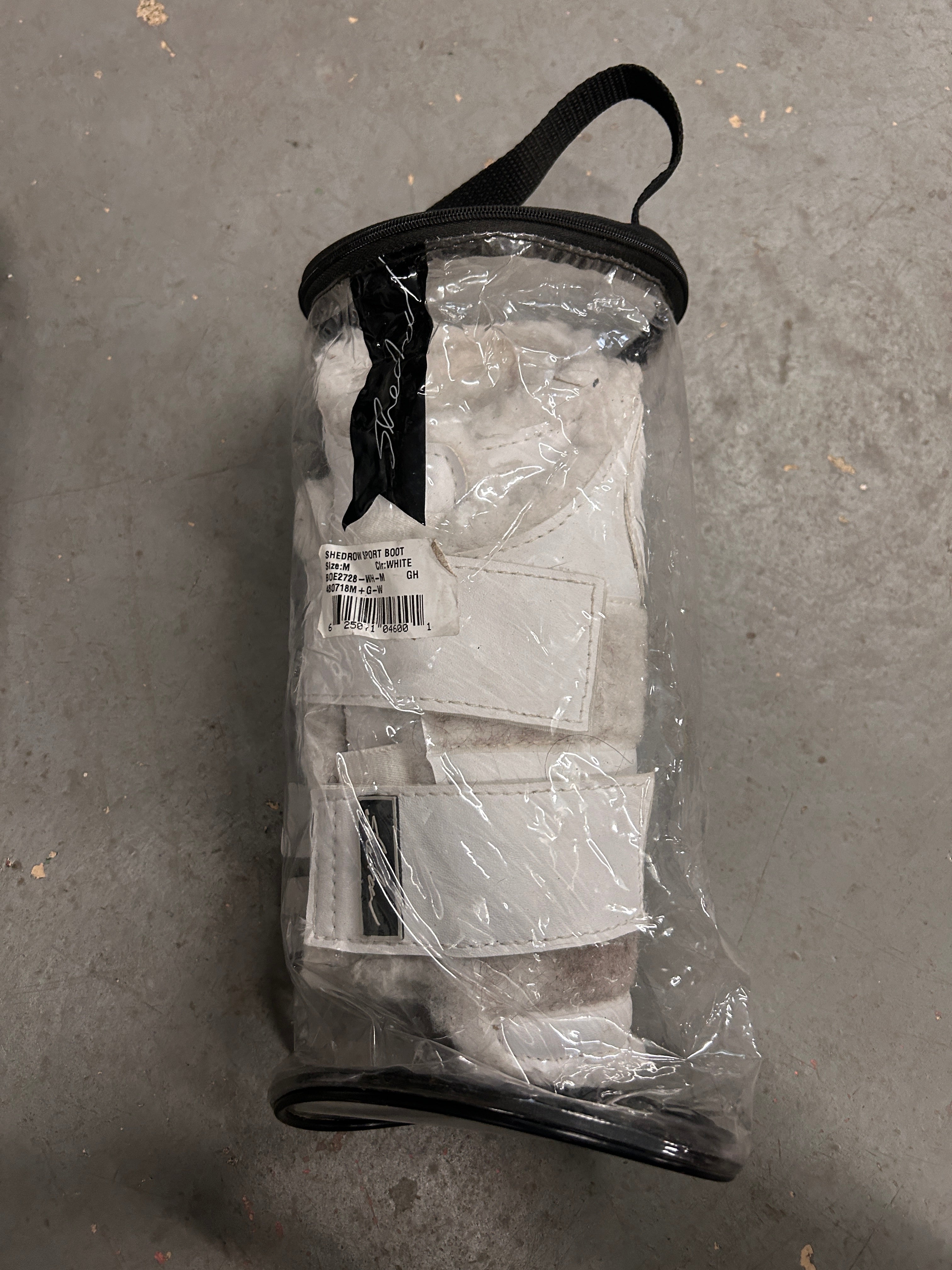 Shedrow Sport Boots White Medium-Horse Boots-Consignment-Evolution Equestrian Co.