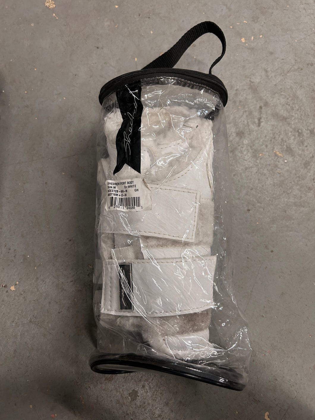 Shedrow Sport Boots White Medium-Horse Boots-Consignment-Evolution Equestrian Co.