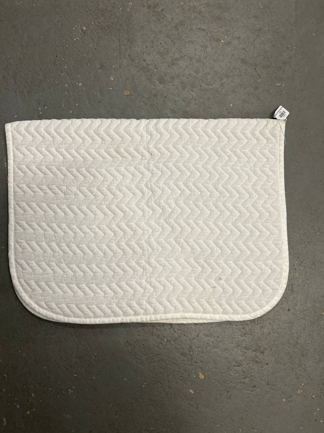 Shedrow White Baby Pad-English Saddle Pad-Consignment-Evolution Equestrian Co.