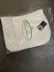 Shedrow White Solace Saddle Pad-English Saddle Pad-Consignment-Evolution Equestrian Co.