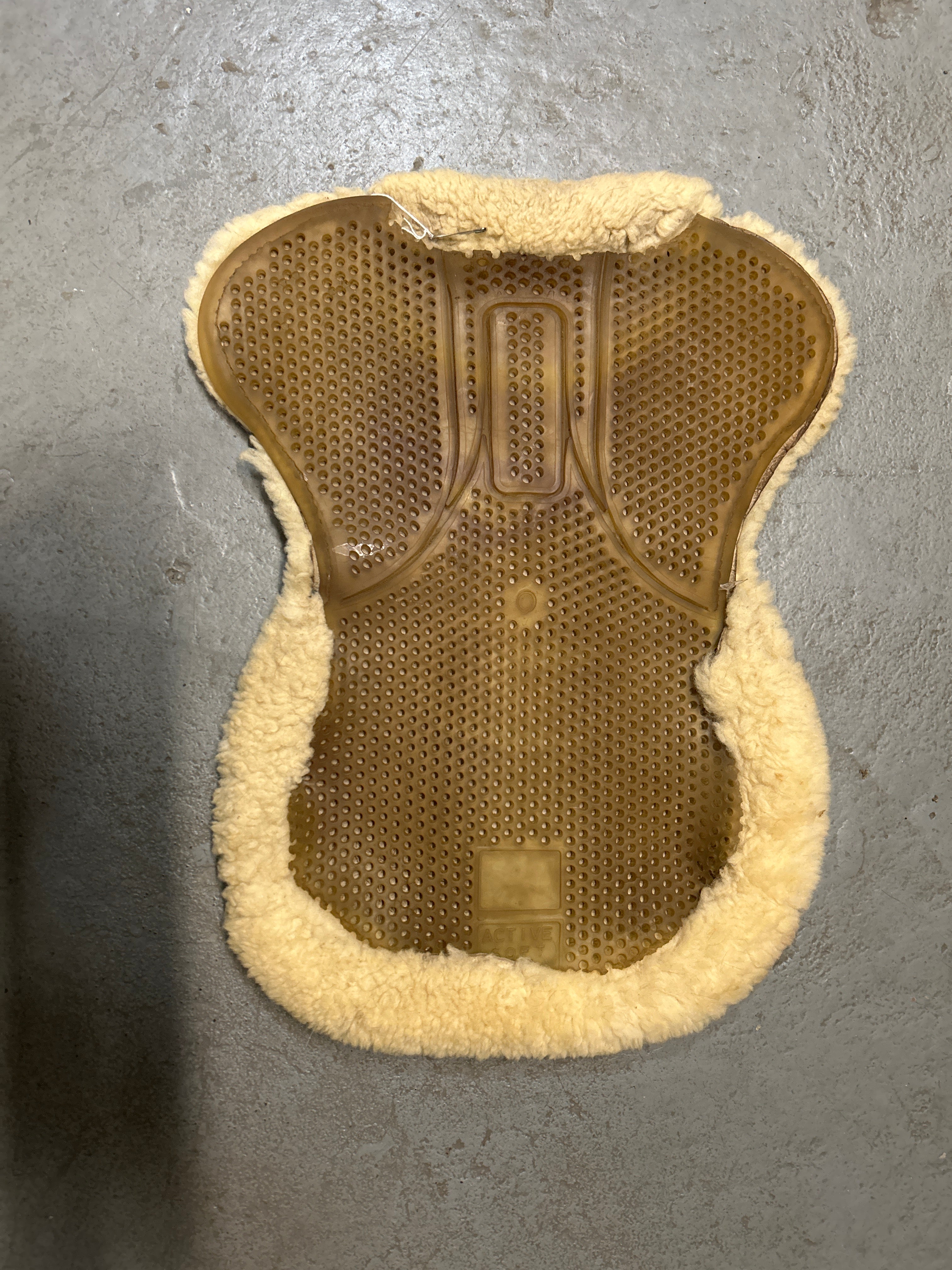 Sheepskin Halfpad with Gel Lining-English Saddle Pad-Consignment-Evolution Equestrian Co.