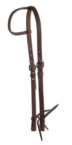 Shenandoah One Ear Oiled Leather Headstall-Western Tack-Can Pro Equestrian Supply-Evolution Equestrian Co.