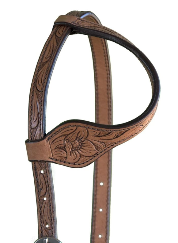 Shenandoah Tooled One Ear Headstall-Western Tack-Can Pro Equestrian Supply-Evolution Equestrian Co.