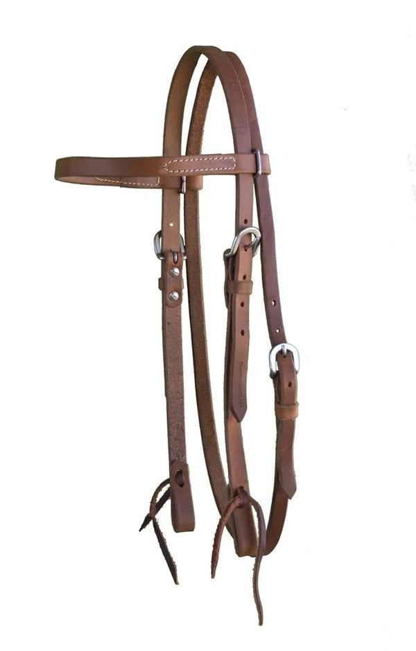 Shenandoah Browband Headstall Oiled Harness Leather