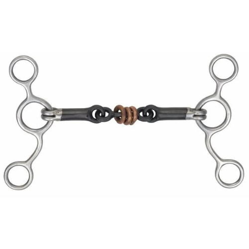 Shire Jr. Cowhorse Sweet Iron with Copper Rollers-Bit-Pegasus-5"-Evolution Equestrian Co.
