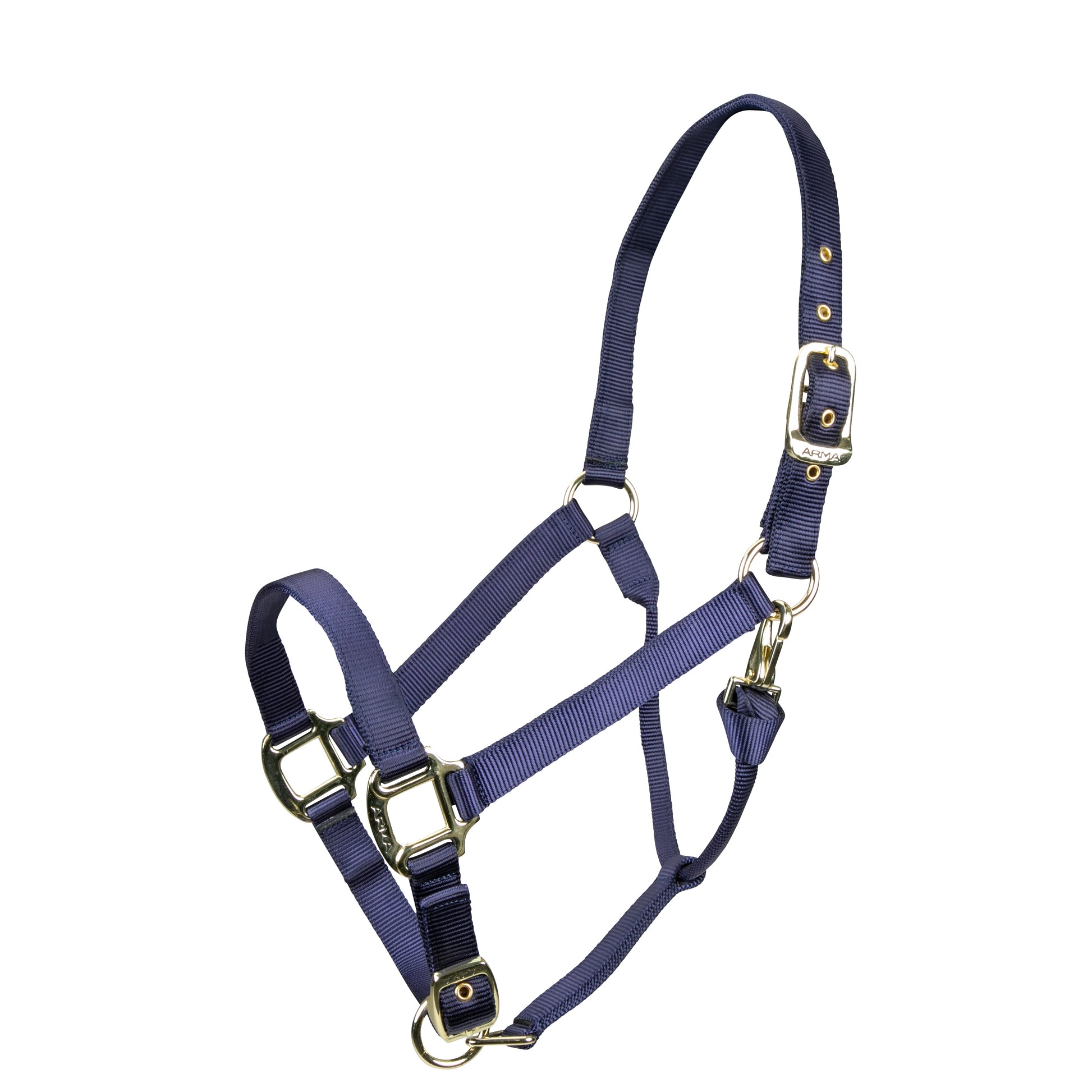 Shires ARMA Adjustable Nylon Halter-Halter-Pegasus-Pony-Navy-Evolution Equestrian Co.