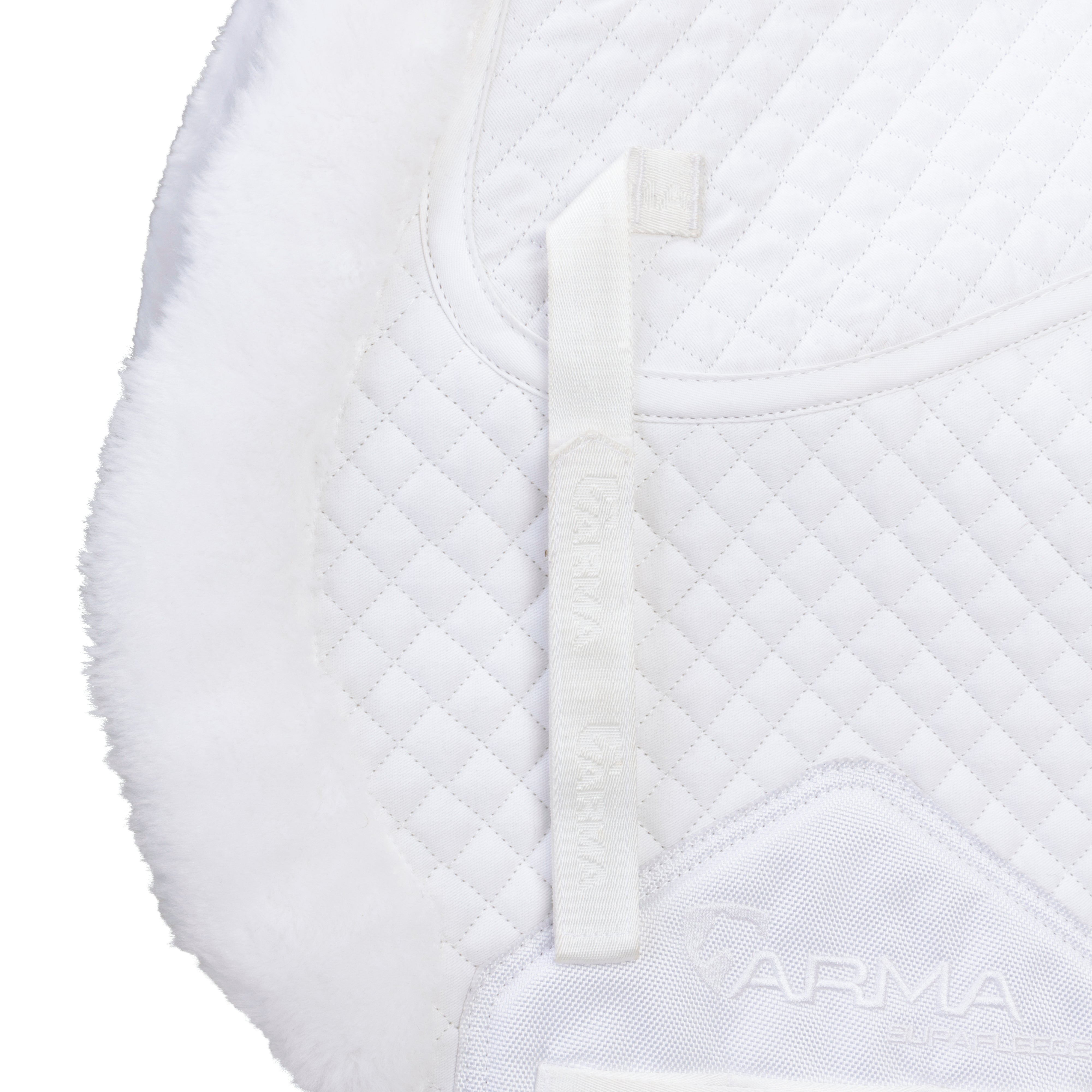 Shires ARMA SupaFleece Rimmed Shaped Pad with Corrective Shims-English Saddle Pad-Pegasus-Small-Evolution Equestrian Co.
