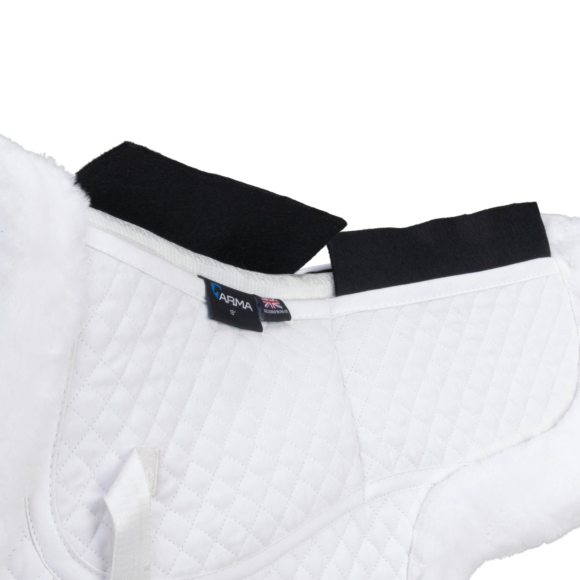Shires ARMA SupaFleece Rimmed Shaped Pad with Corrective Shims-English Saddle Pad-Pegasus-Small-Evolution Equestrian Co.