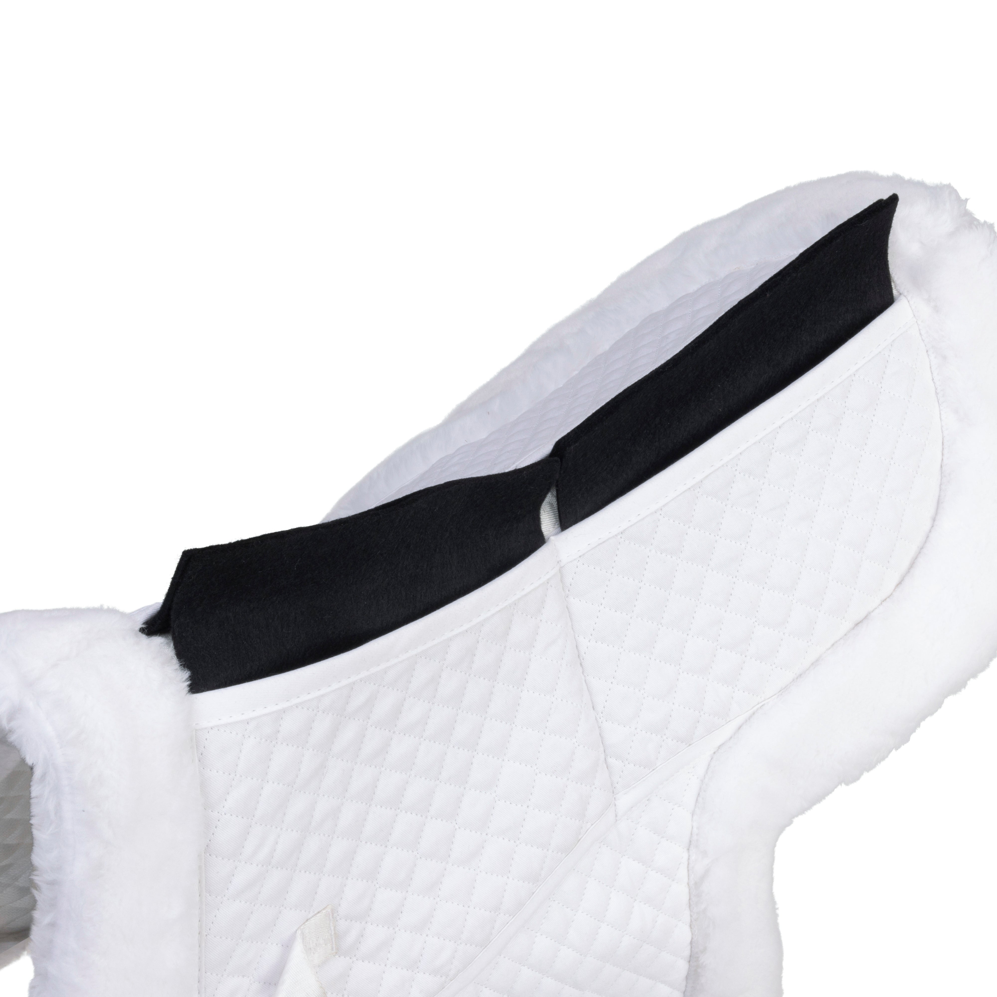 Shires ARMA SupaFleece Rimmed Shaped Pad with Corrective Shims-English Saddle Pad-Pegasus-Small-Evolution Equestrian Co.
