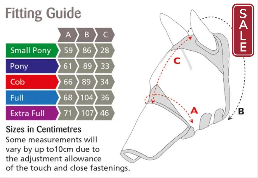 Shires Air Motion Fly Mask with Ears-Fly Mask-Pegasus-Pony-Evolution Equestrian Co.