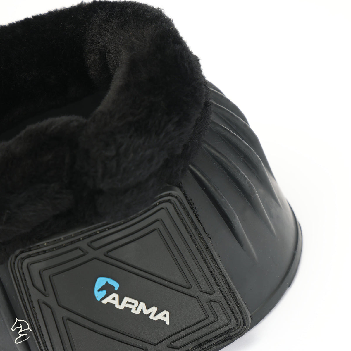 Shires Arma Black Fleece Lined Rubber Bell Boots-Bell Boots-Pegasus-Pony-Evolution Equestrian Co.