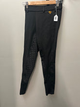 Load image into Gallery viewer, Shires Aubrion Black Riding Tights XSmall-Breeches-Consignment-Evolution Equestrian Co.
