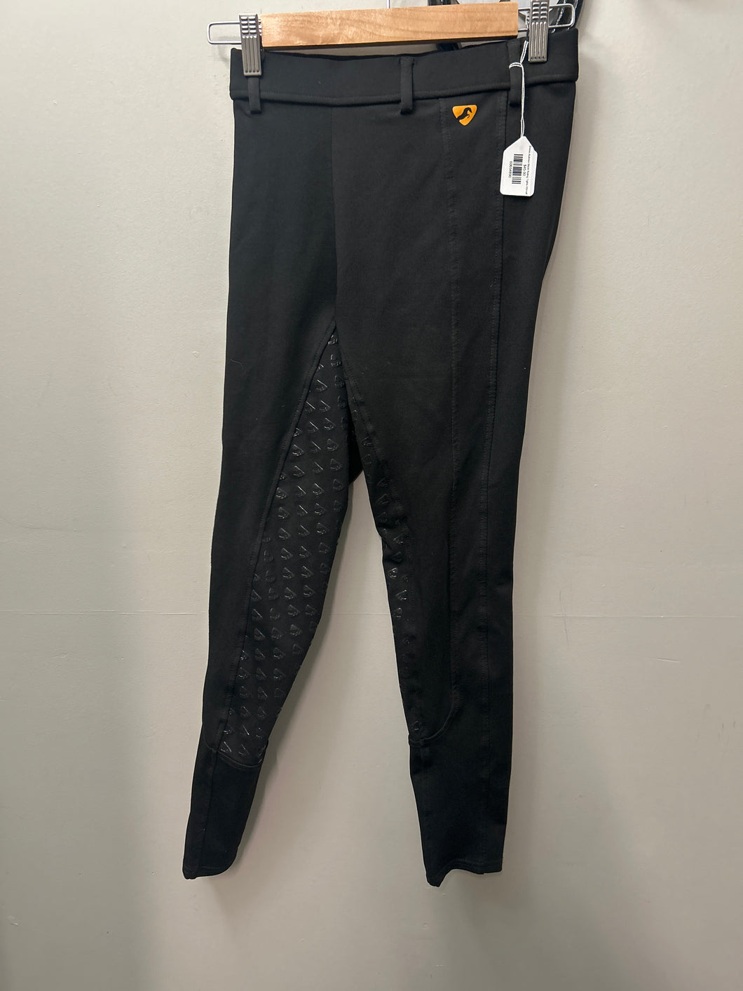Shires Aubrion Black Riding Tights XSmall-Breeches-Consignment-Evolution Equestrian Co.