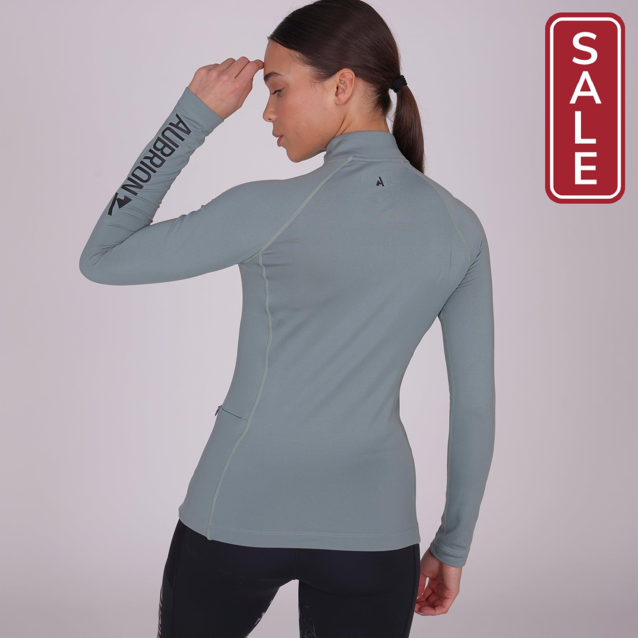 Shires Aubrion Child's React Winter Base Layer-Riding Shirts-Pegasus-Sky Blue-7-8 Years Old-Evolution Equestrian Co.