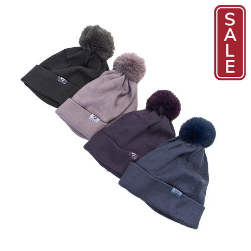 Shires Aubrion Fleece Lined Bobble Hat-Hat-Pegasus-Blue-Evolution Equestrian Co.