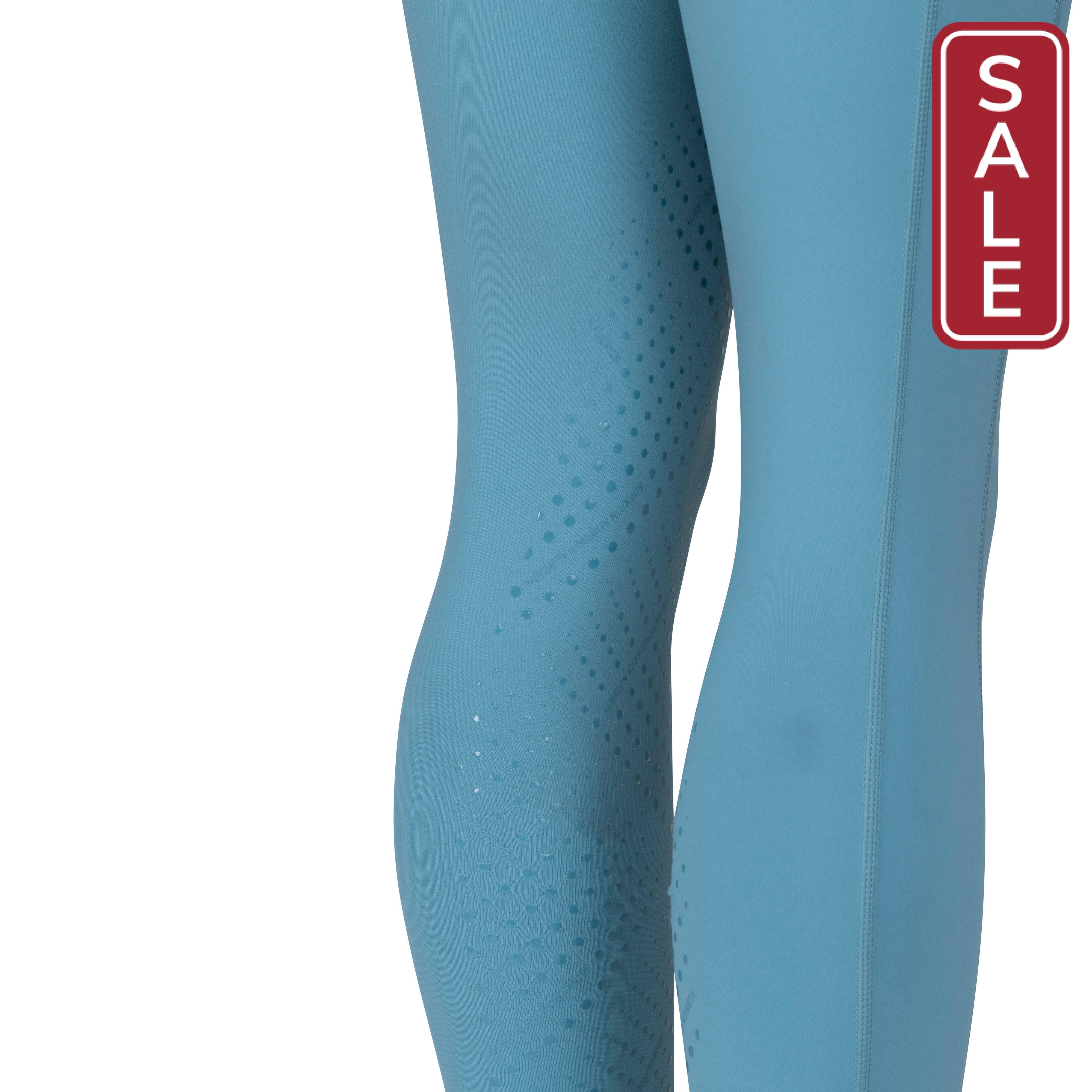 Shires Aubrion Kid's React Non-Stop Tights-Breeches-Pegasus-Haze-7-8 Years-Evolution Equestrian Co.