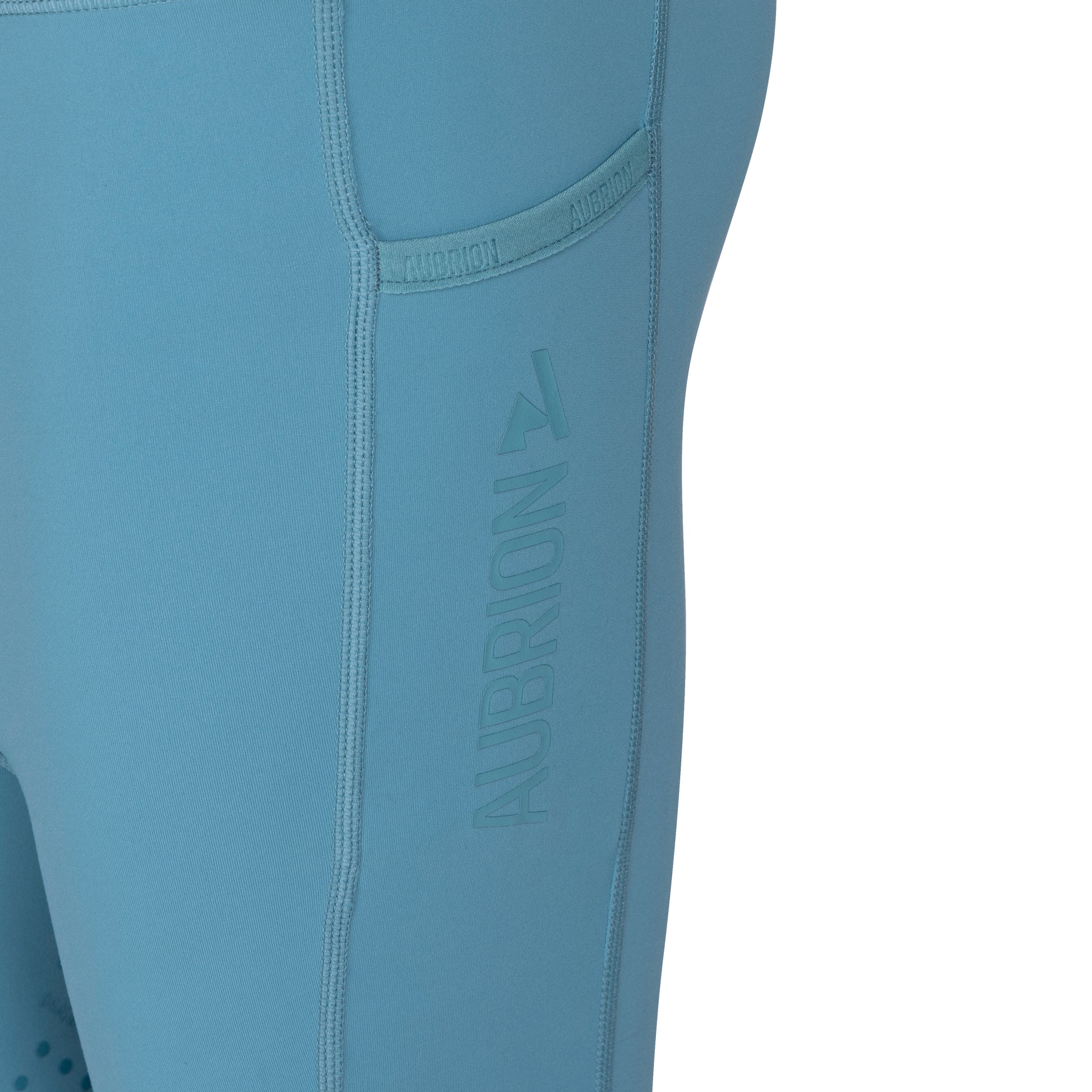 Shires Aubrion Kid's React Non-Stop Tights-Breeches-Pegasus-Haze-7-8 Years-Evolution Equestrian Co.