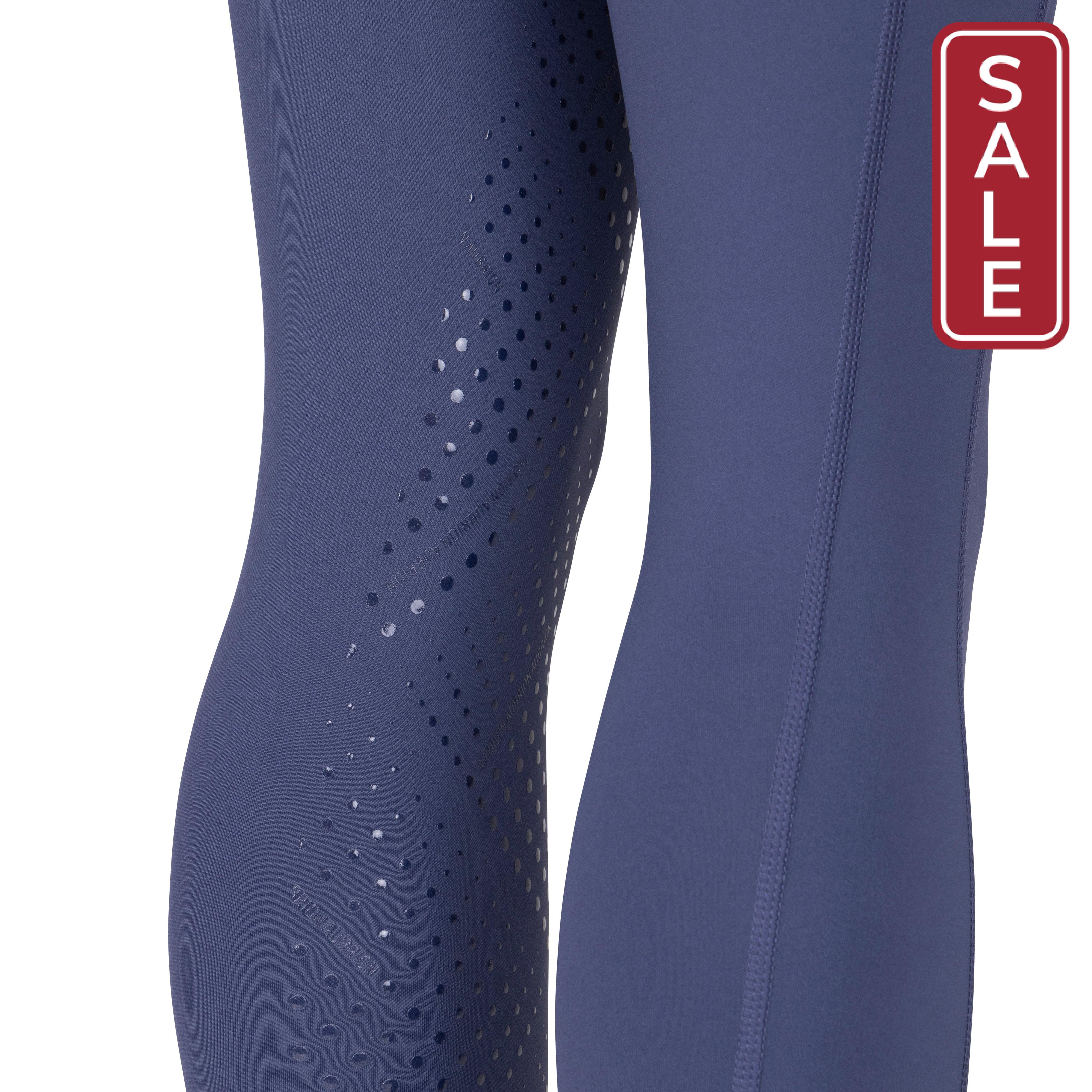 Shires Aubrion Kid's React Non-Stop Tights-Breeches-Pegasus-Haze-7-8 Years-Evolution Equestrian Co.