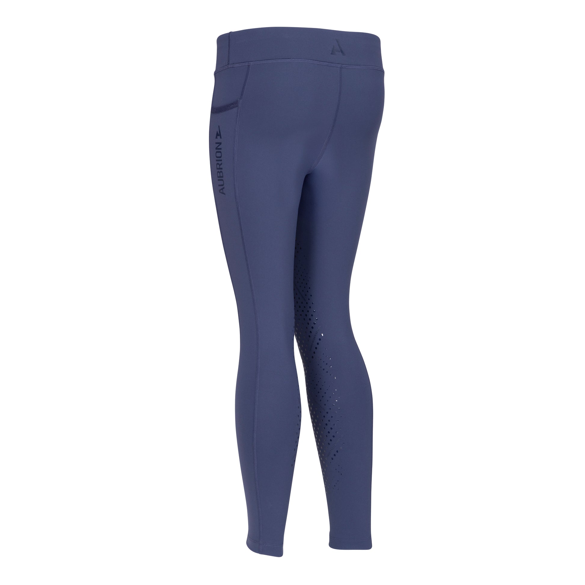 Shires Aubrion Kid's React Non-Stop Tights-Breeches-Pegasus-Haze-7-8 Years-Evolution Equestrian Co.