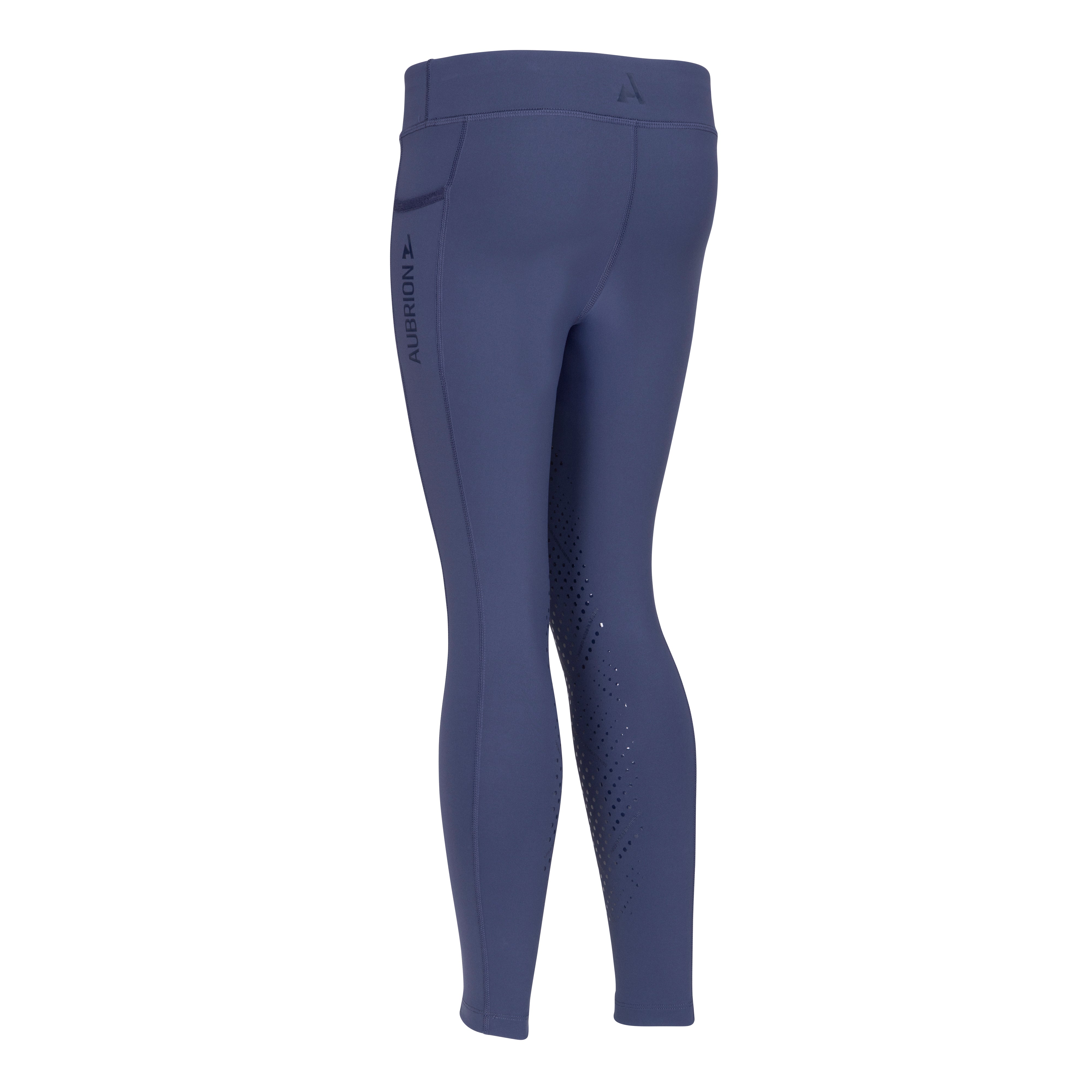 Shires Aubrion Kid's React Non-Stop Tights-Breeches-Pegasus-Haze-7-8 Years-Evolution Equestrian Co.