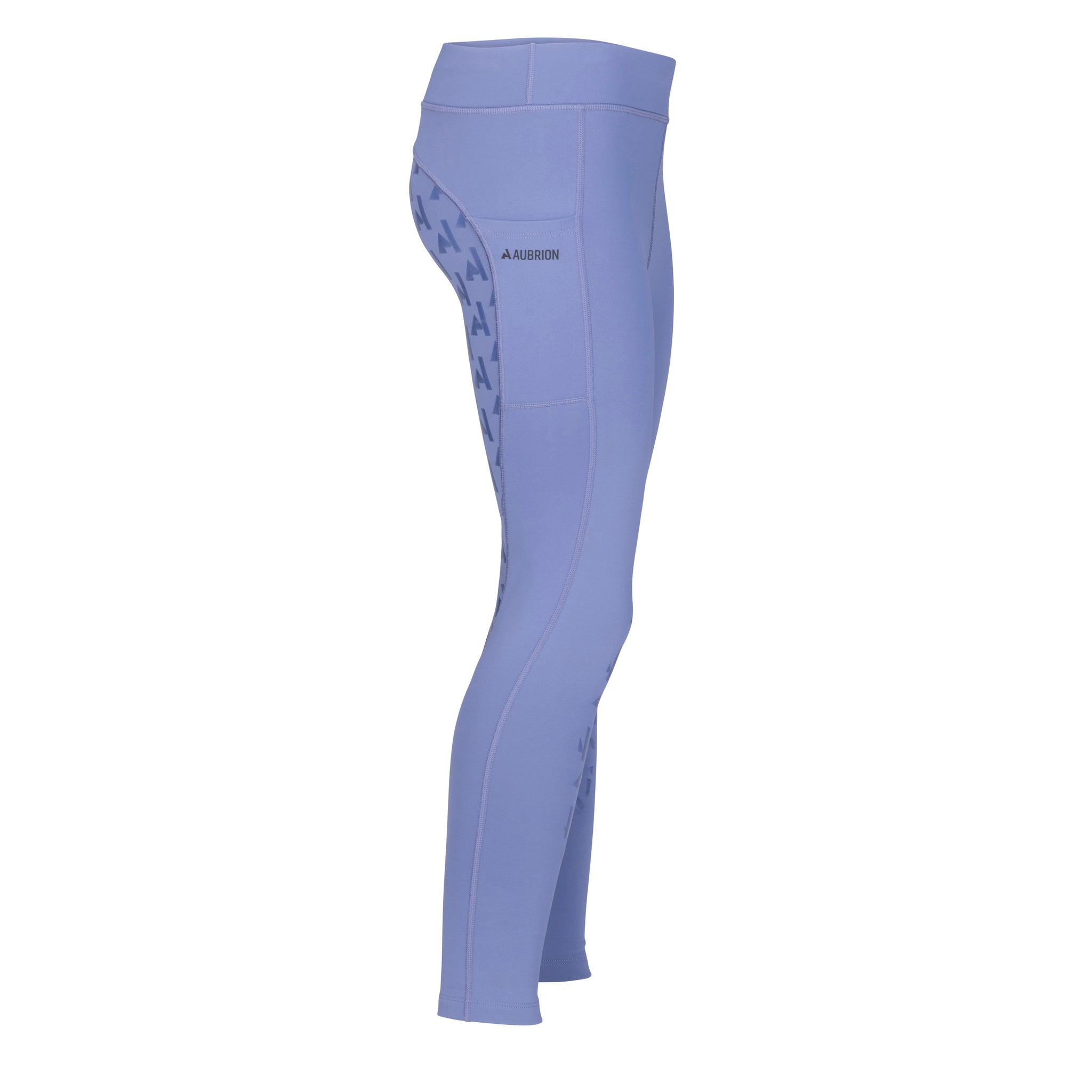 Shires Aubrion Kids Shield Winter Riding Tights-Breeches-Pegasus-Sky Blue-7-8 Years Old-Evolution Equestrian Co.