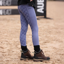Load image into Gallery viewer, Shires Aubrion Kids Shield Winter Riding Tights-Breeches-Pegasus-Sky Blue-7-8 Years Old-Evolution Equestrian Co.
