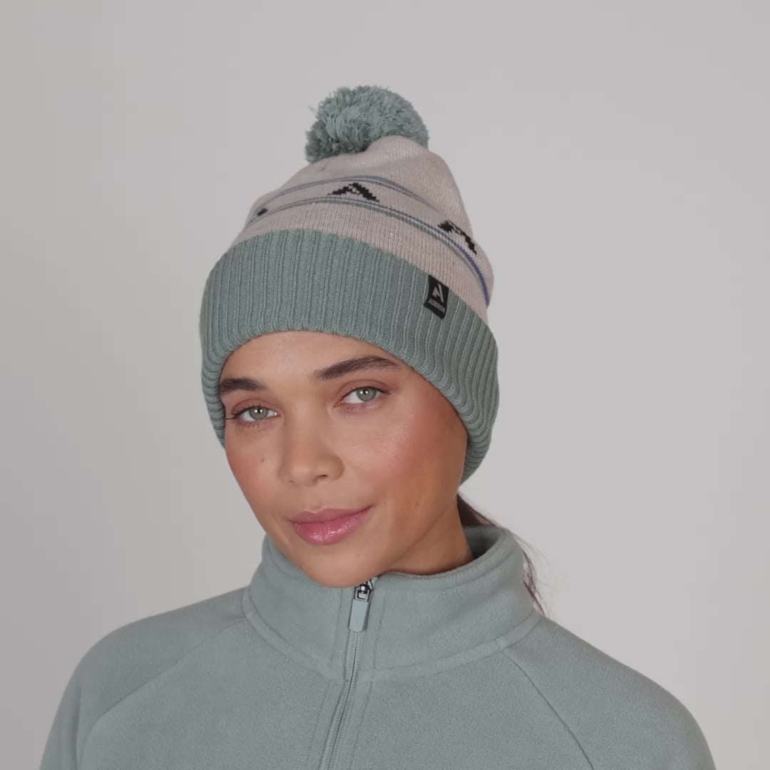 Shires Aubrion React Bobble Hat-Hat-Pegasus-Sky/Shadow-Evolution Equestrian Co.