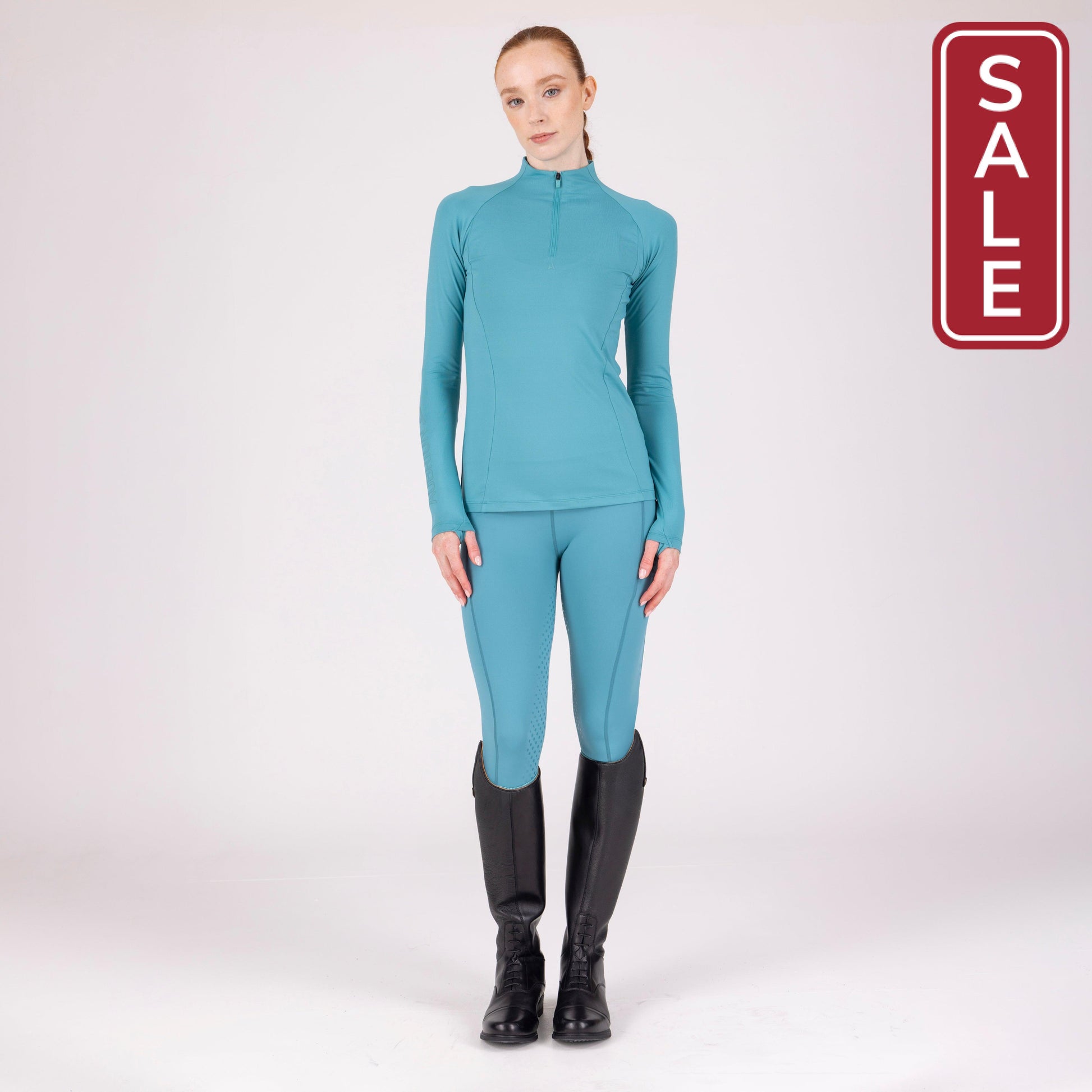 Shires Aubrion React Long Sleeve Shirt-Riding Shirts-Pegasus-Midnight-XXSmall-Evolution Equestrian Co.