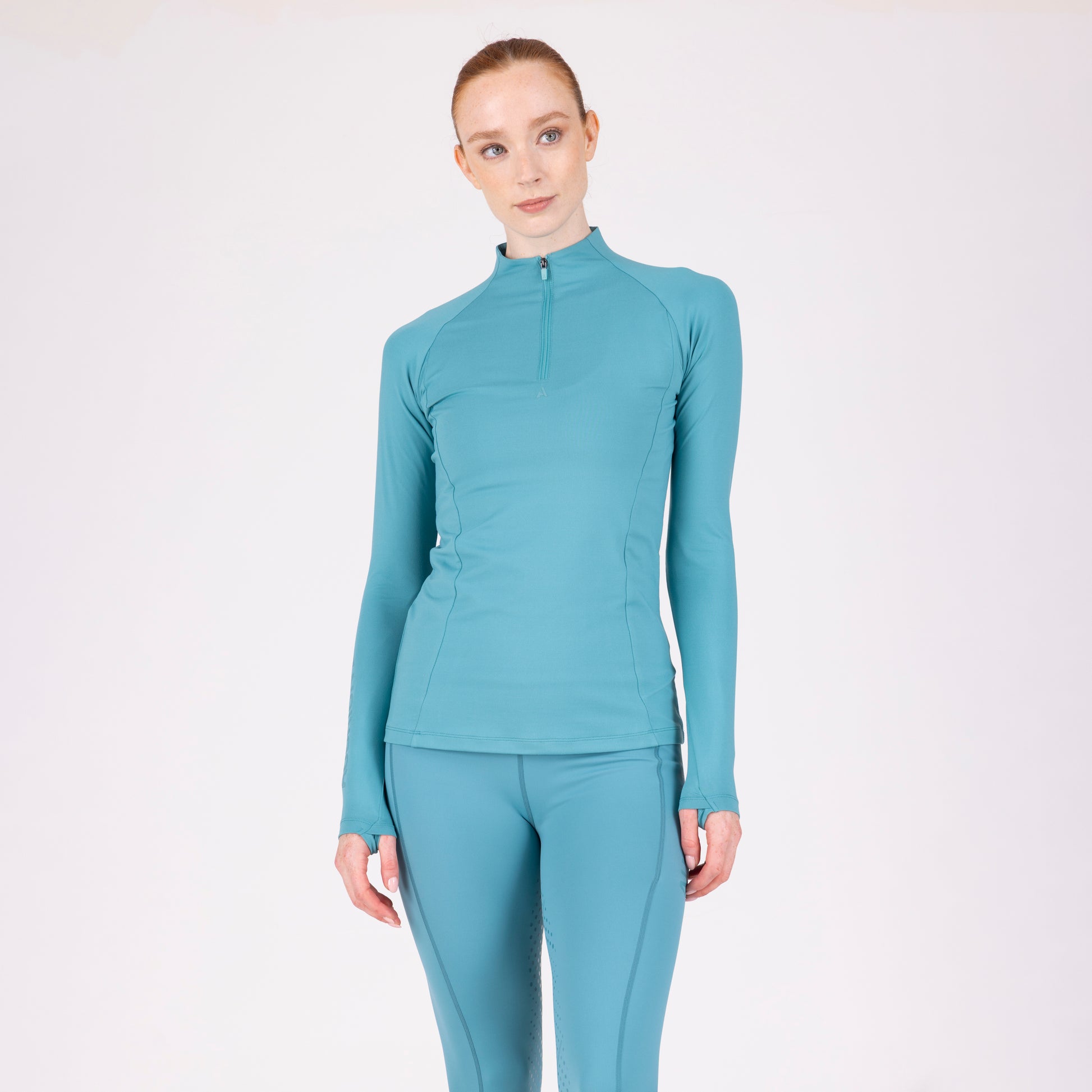 Shires Aubrion React Long Sleeve Shirt-Riding Shirts-Pegasus-Midnight-XXSmall-Evolution Equestrian Co.