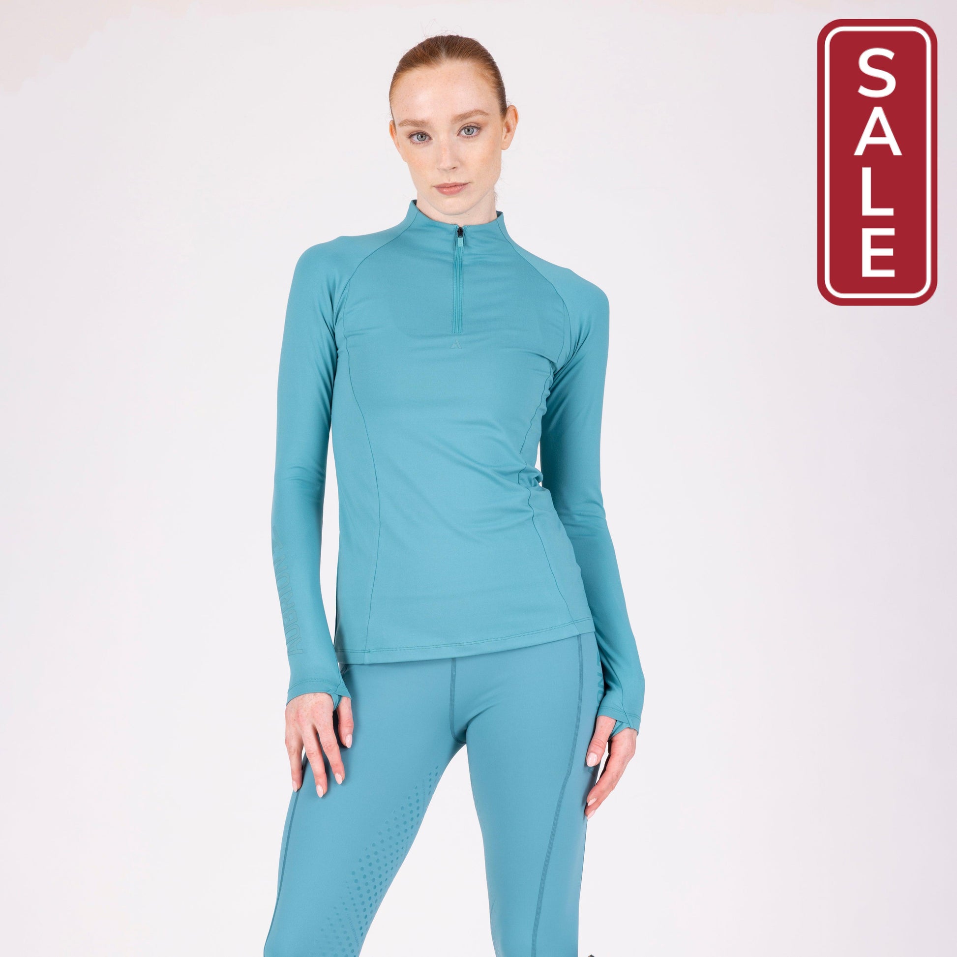 Shires Aubrion React Long Sleeve Shirt-Riding Shirts-Pegasus-Haze-XXSmall-Evolution Equestrian Co.