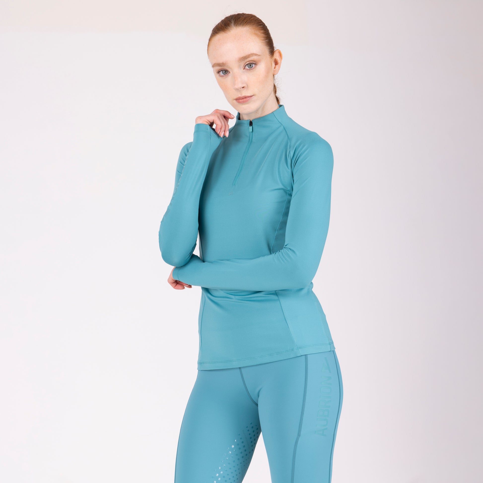 Shires Aubrion React Long Sleeve Shirt-Riding Shirts-Pegasus-Midnight-XXSmall-Evolution Equestrian Co.