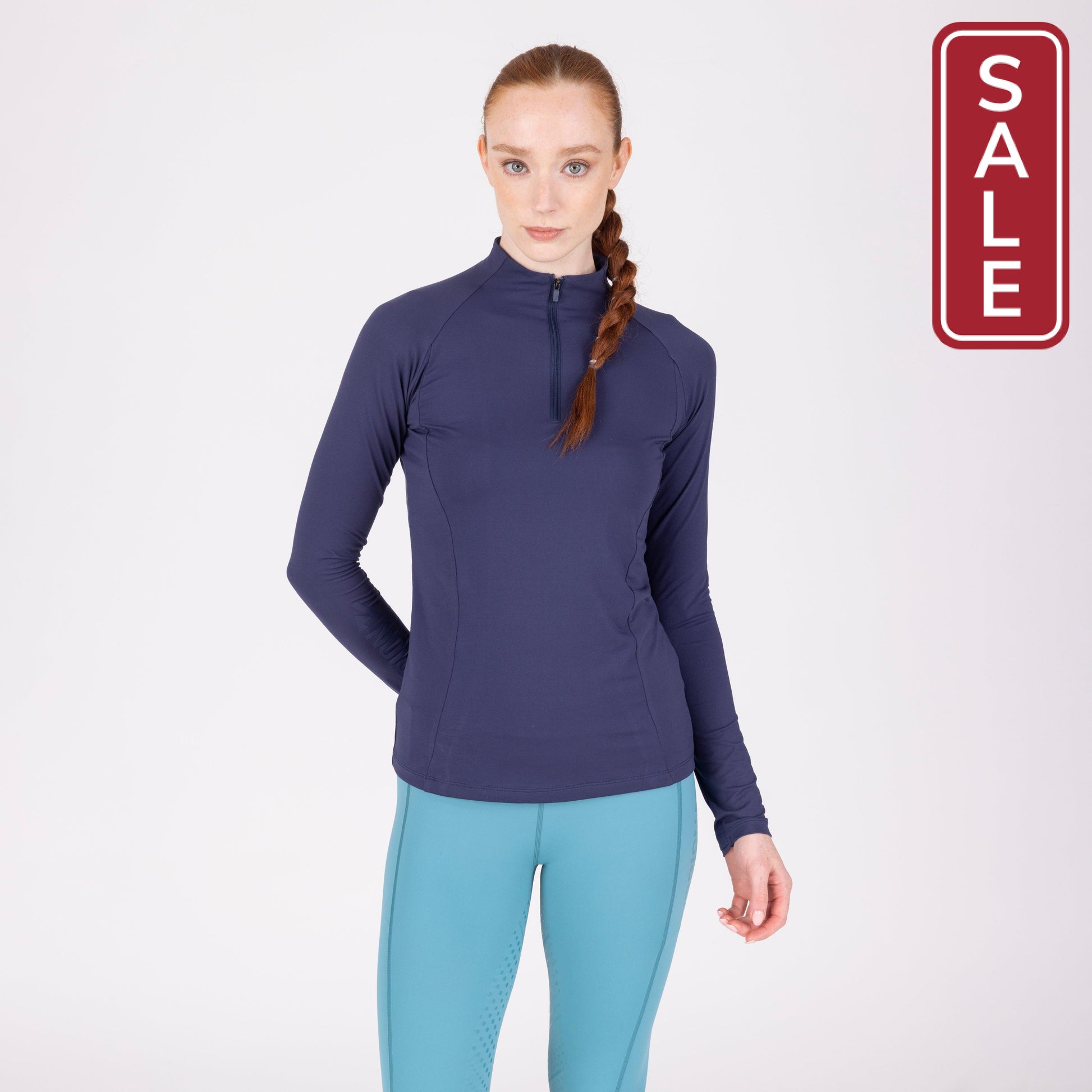 Shires Aubrion React Long Sleeve Shirt-Riding Shirts-Pegasus-Midnight-XXSmall-Evolution Equestrian Co.