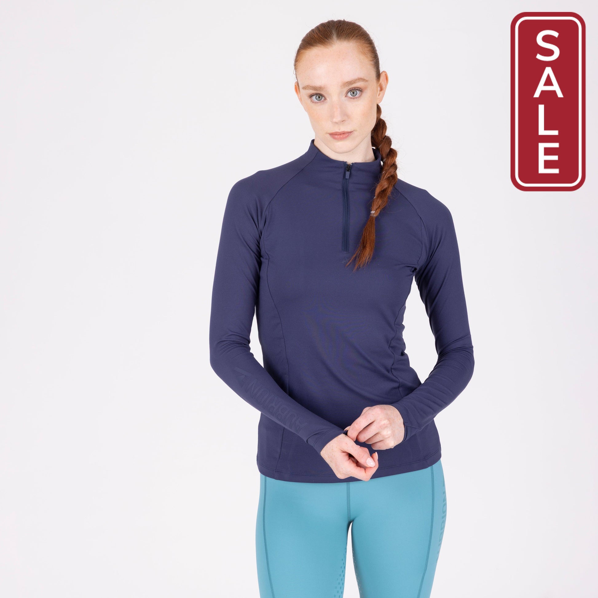 Shires Aubrion React Long Sleeve Shirt-Riding Shirts-Pegasus-Midnight-XXSmall-Evolution Equestrian Co.