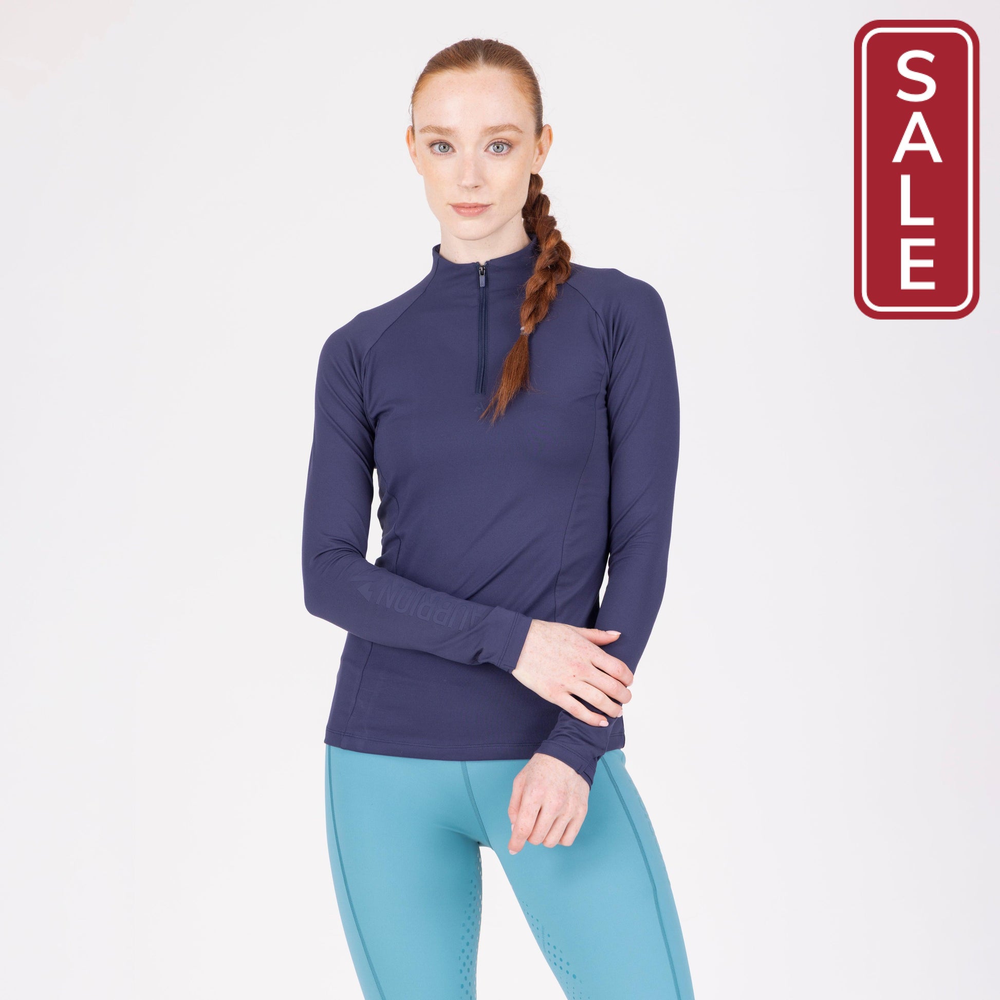 Shires Aubrion React Long Sleeve Shirt-Riding Shirts-Pegasus-Midnight-XXSmall-Evolution Equestrian Co.