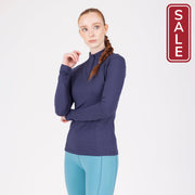 Shires Aubrion React Long Sleeve Shirt-Riding Shirts-Pegasus-Midnight-XXSmall-Evolution Equestrian Co.