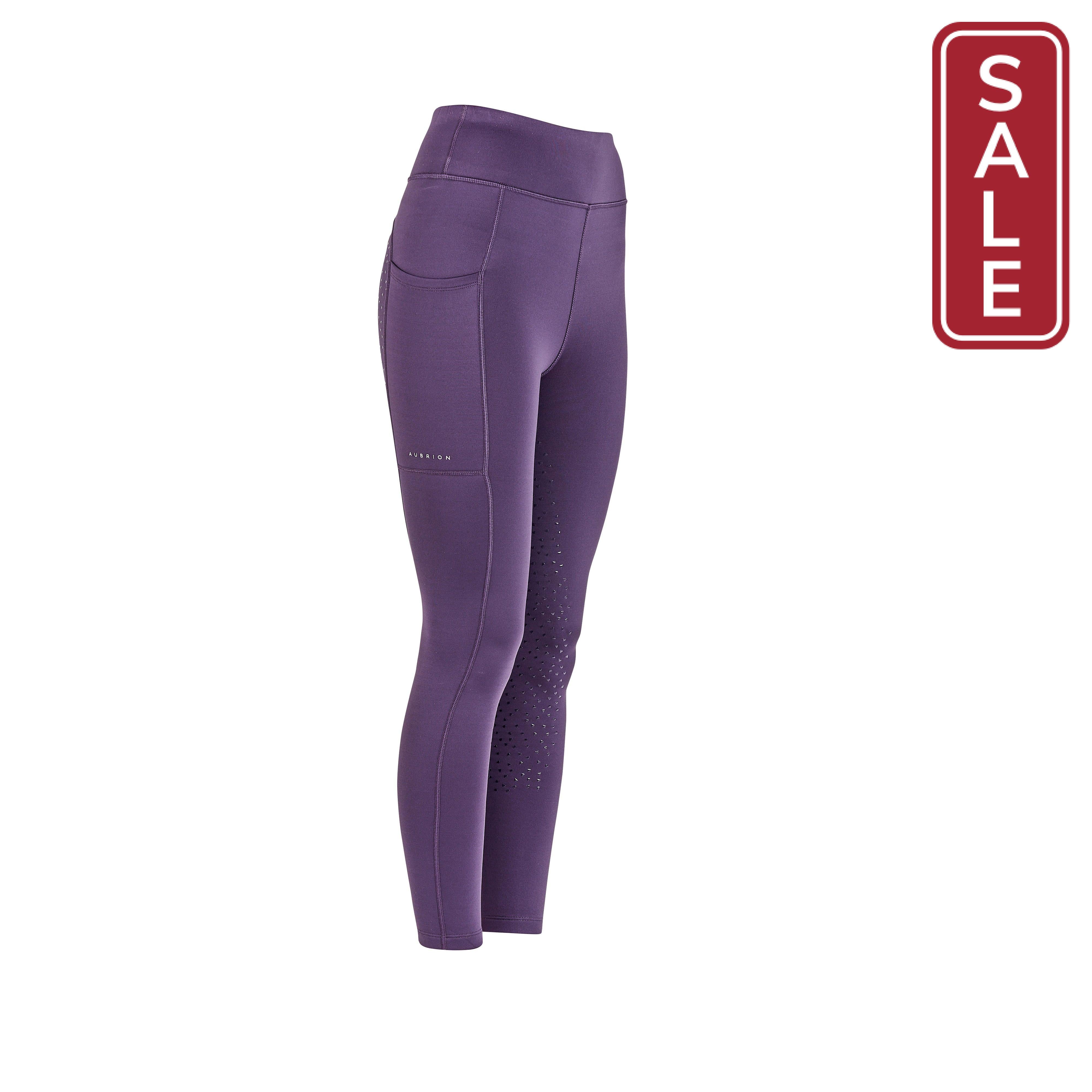 Shires Aubrion Shield Winter Riding Tights-Riding Clothes-Pegasus-Ink-XXSmall-Evolution Equestrian Co.