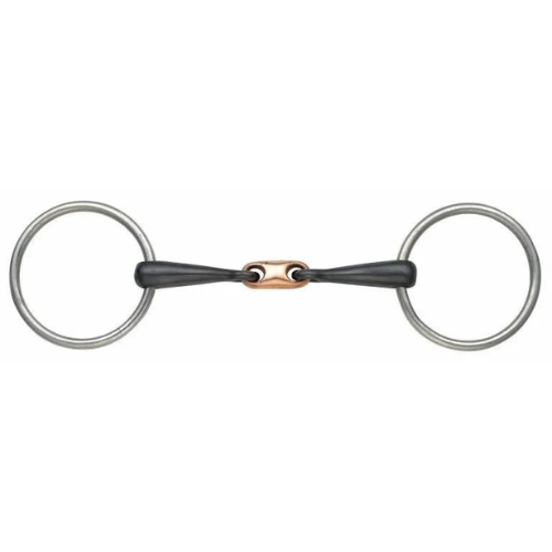 Shires Copper Lozenge Sweet Iron Snaffle Bit-Bit-Pegasus-5