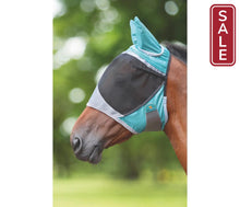 Load image into Gallery viewer, Shires Deluxe Fly Mask with Ears-Fly Mask-Pegasus-Pony-Green-Evolution Equestrian Co.
