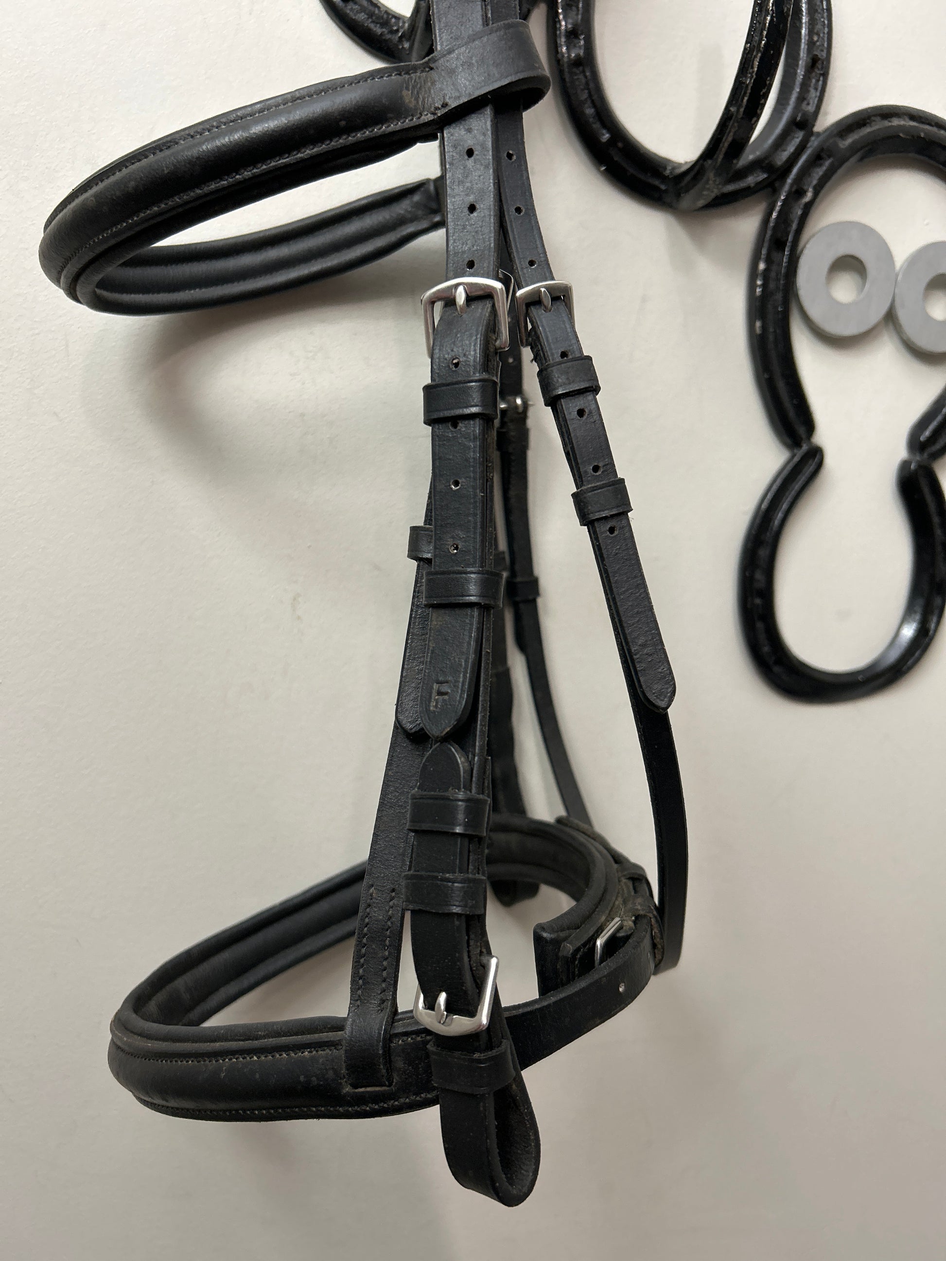 Shires Dressage Bridle Black Full-Bridle-Consignment-Evolution Equestrian Co.