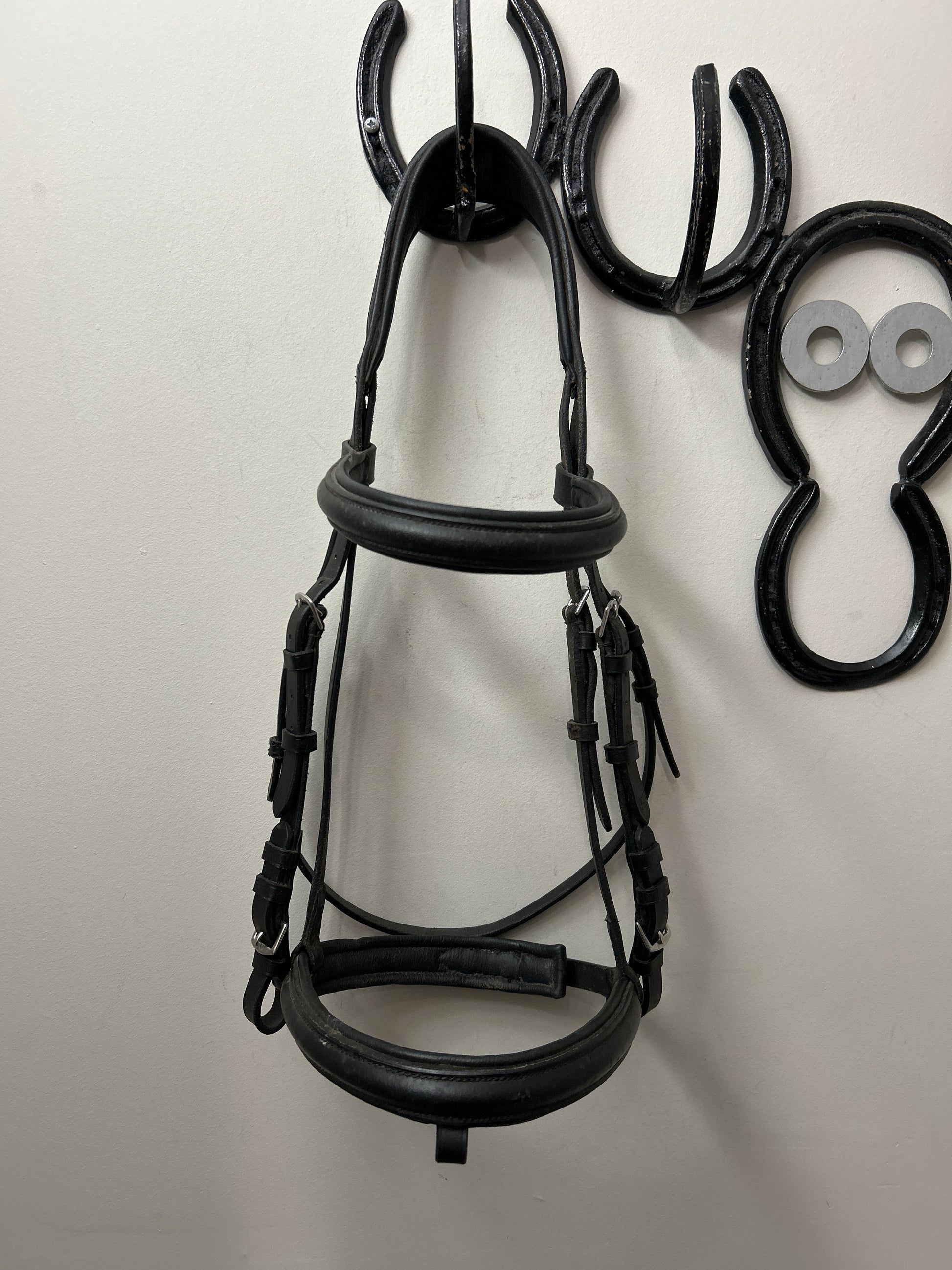Shires Dressage Bridle Black Full-Bridle-Consignment-Evolution Equestrian Co.