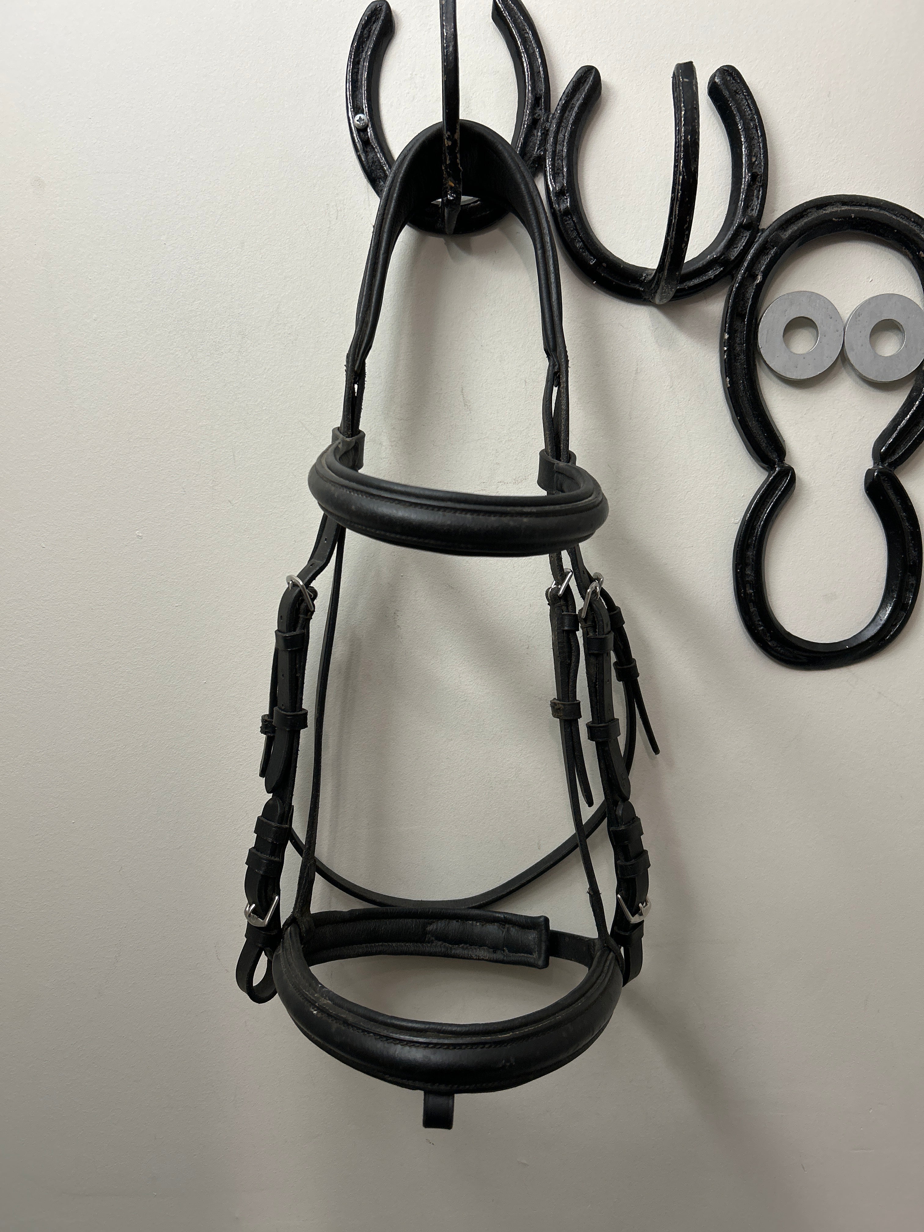 Shires Dressage Bridle Black Full-Bridle-Consignment-Evolution Equestrian Co.