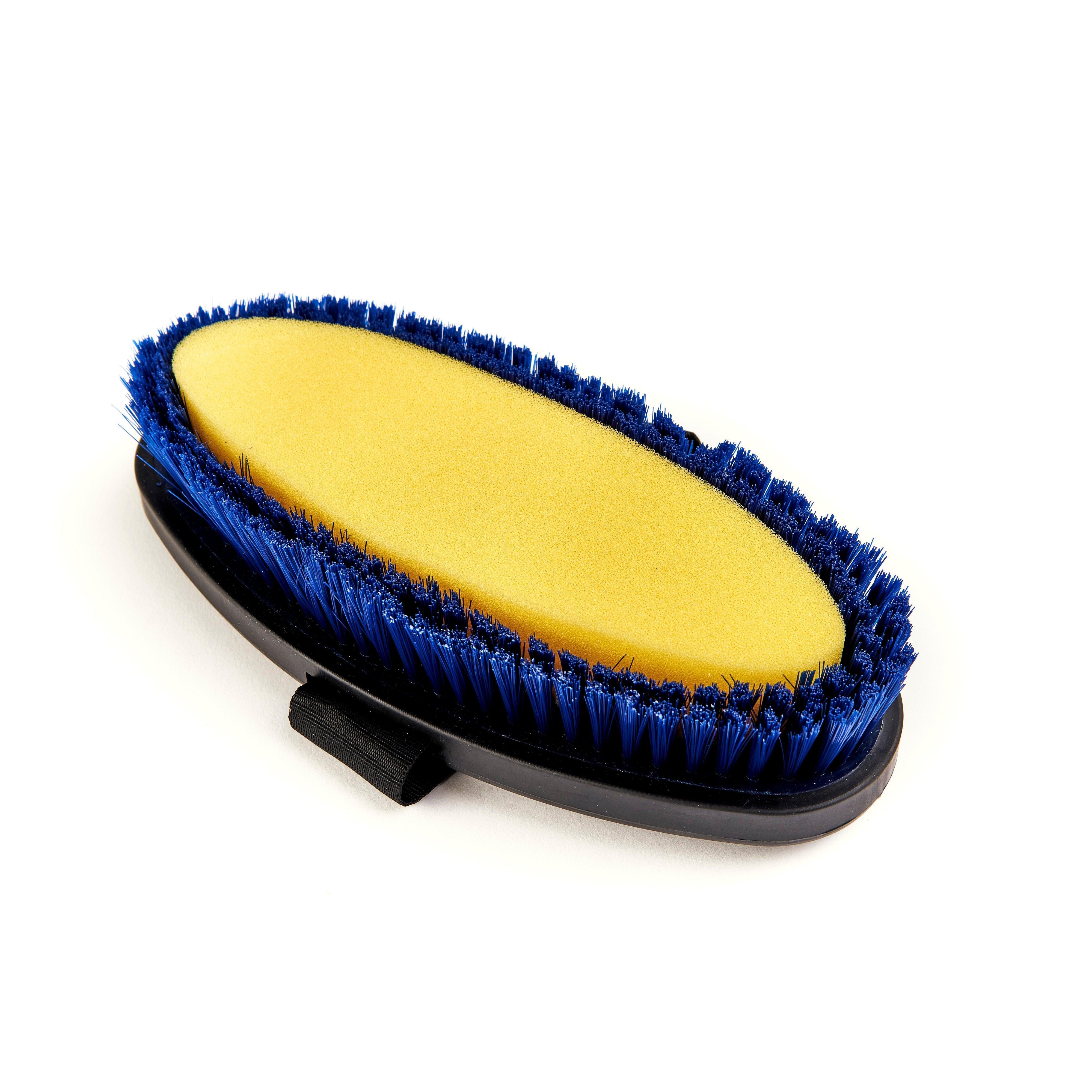 Shires EZI-Groom Grip Body Wash Brush-Horse Brush-Pegasus-Lime Green-Evolution Equestrian Co.
