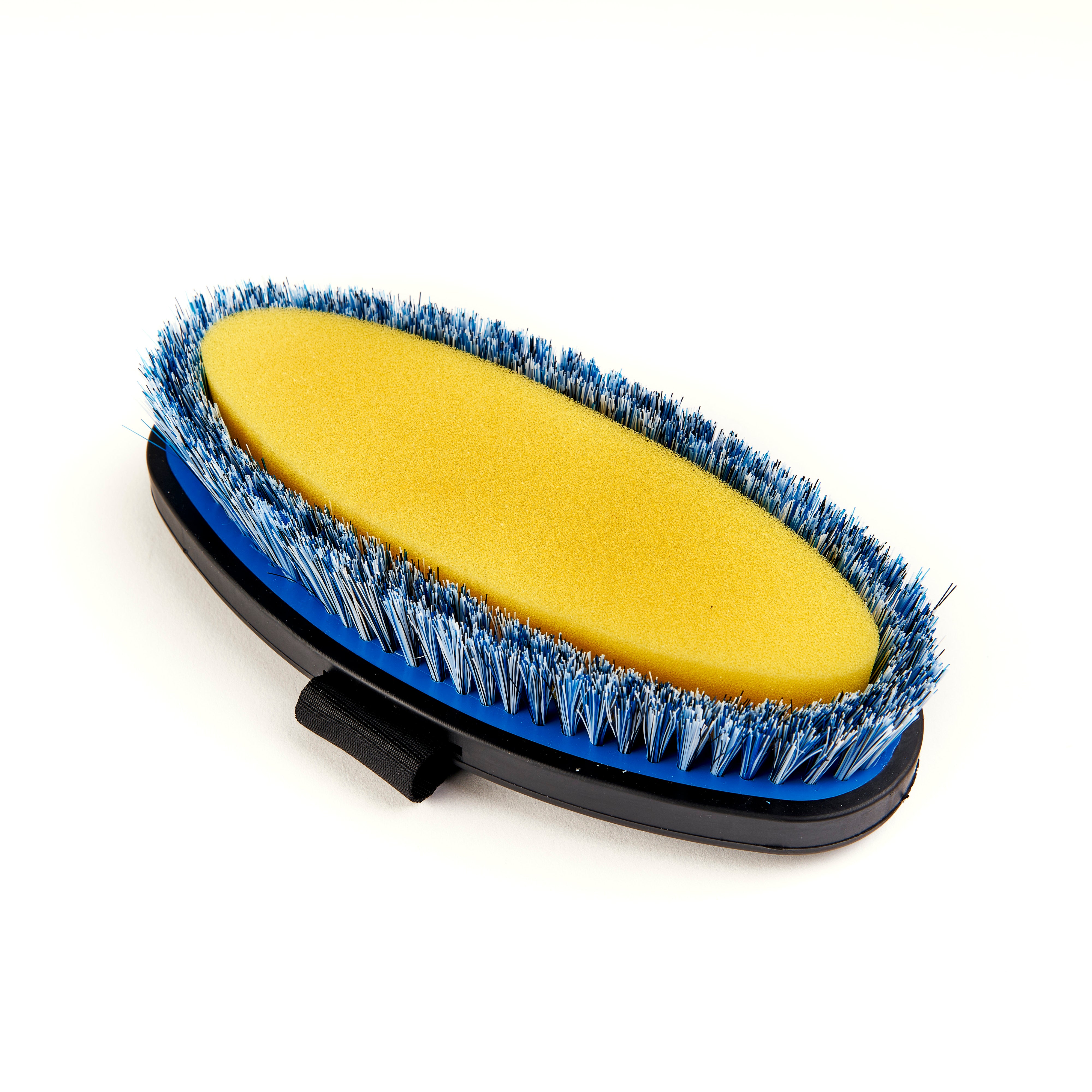 Shires EZI-Groom Grip Body Wash Brush-Horse Brush-Pegasus-Lime Green-Evolution Equestrian Co.