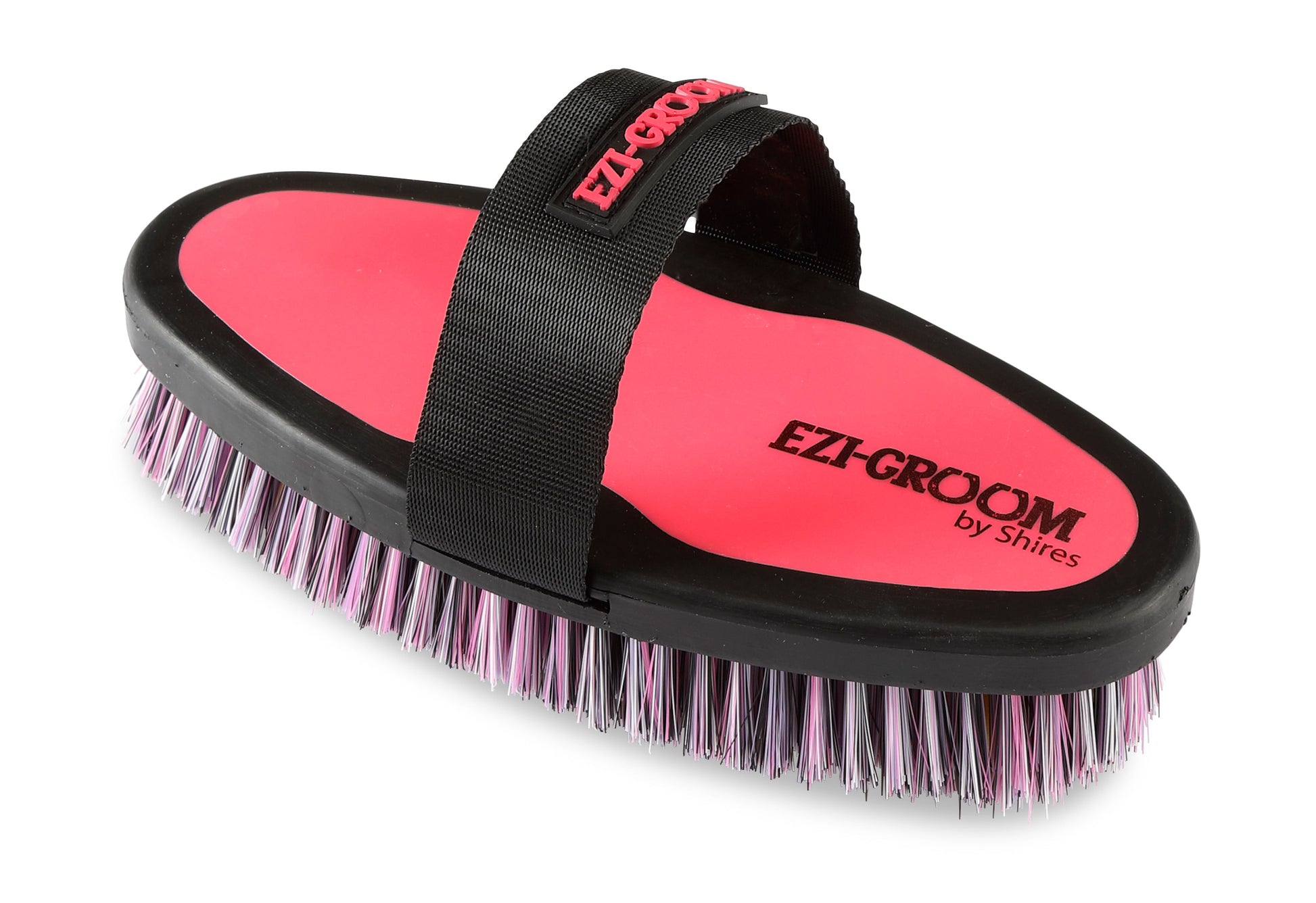 Shires EZI-Groom Grip Body Wash Brush-Horse Brush-Pegasus-Pink-Evolution Equestrian Co.